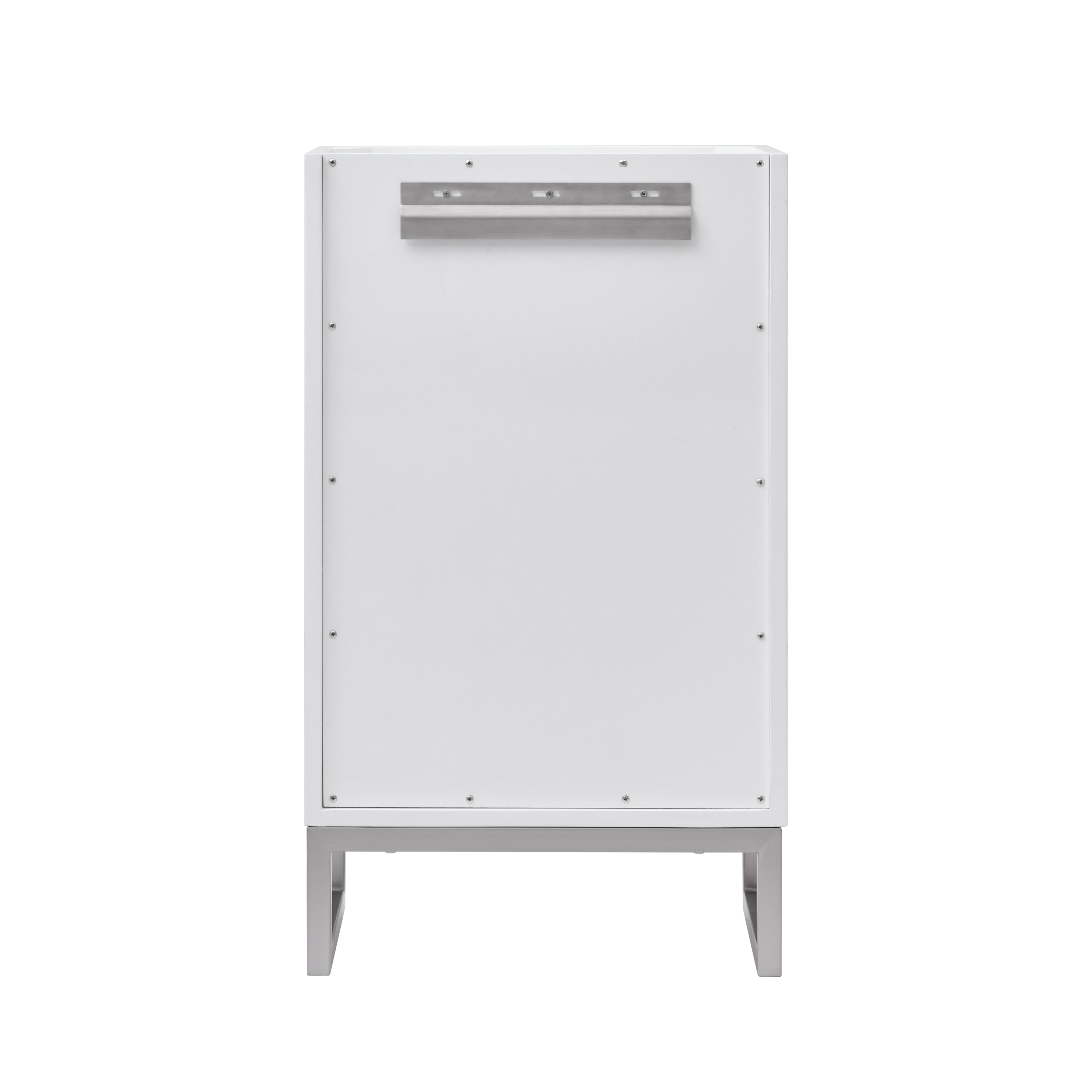 Glossy White / Brushed Nickel