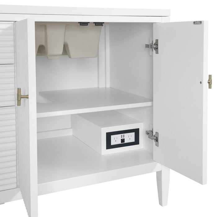 Bright White / White Zeus - 3 Faucet Holes