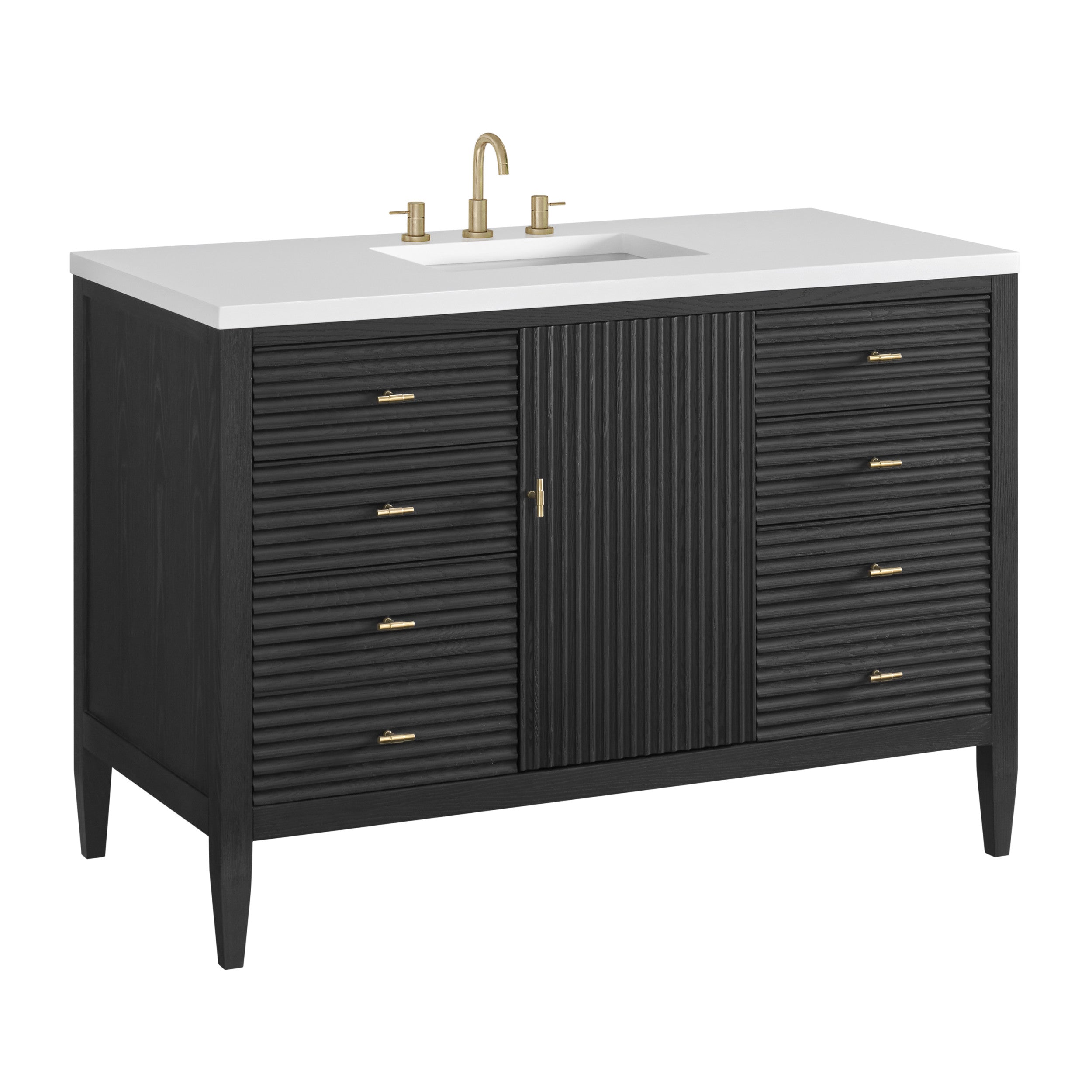 Carbon Oak / White Zeus - 3 Faucet Holes