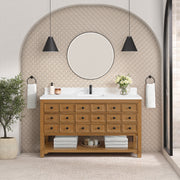 Amber Birch / White Zeus - 1 Faucet Hole