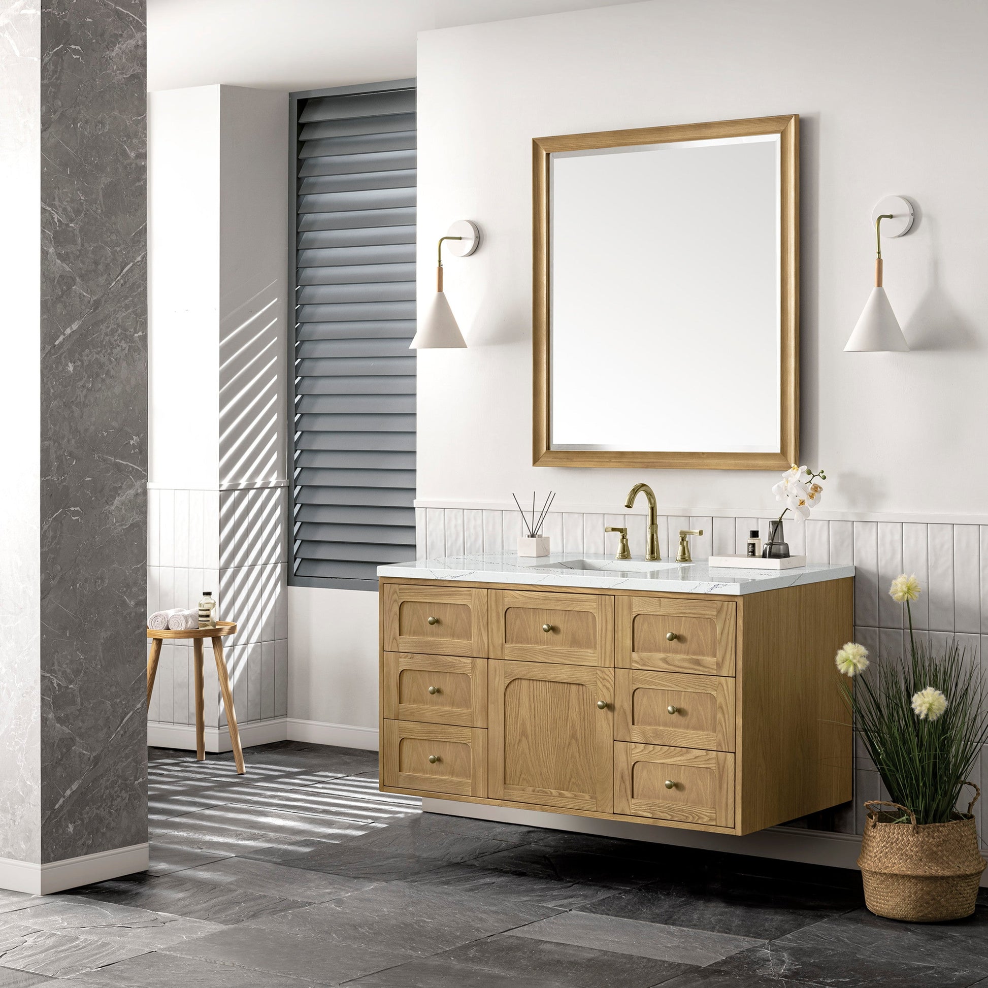 Light Natural Oak / Ethereal Noctis - 3 Faucet Holes