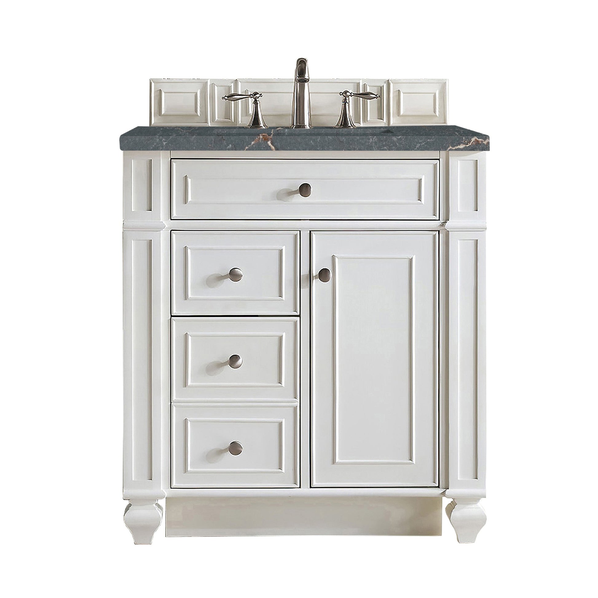 Bright White / Parisien Bleu - 3 Faucet Holes