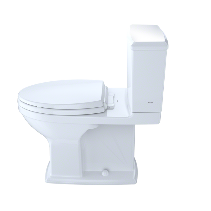 Toto Connelly Two Piece Elongated Dual Max 1.28 and 0.9 GPF Universal Height Toilet with Cefiontect and Right Lever