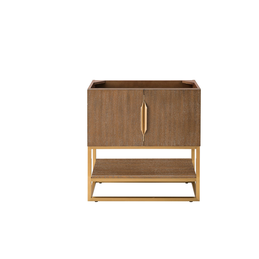 Latte Oak / Radiant Gold - 1 Faucet Hole