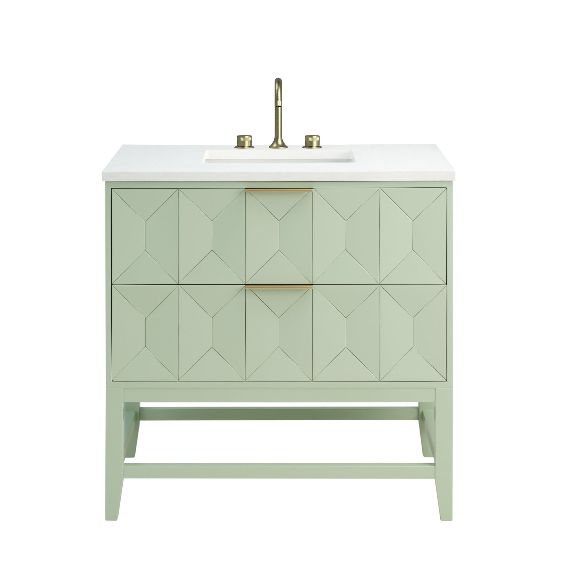 Pistachio / White Zeus - 3 Faucet Holes