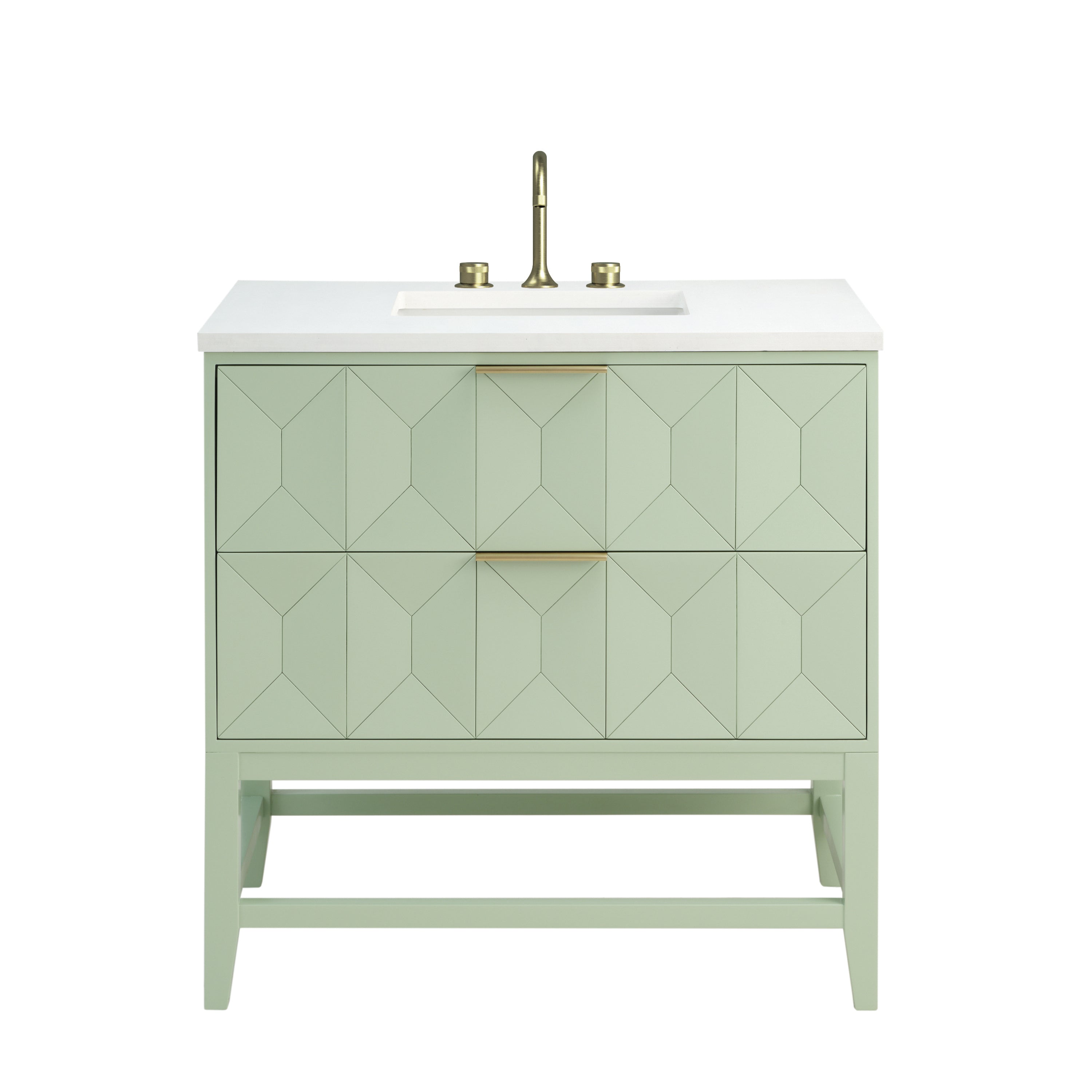 Pistachio / White Zeus - 3 Faucet Holes