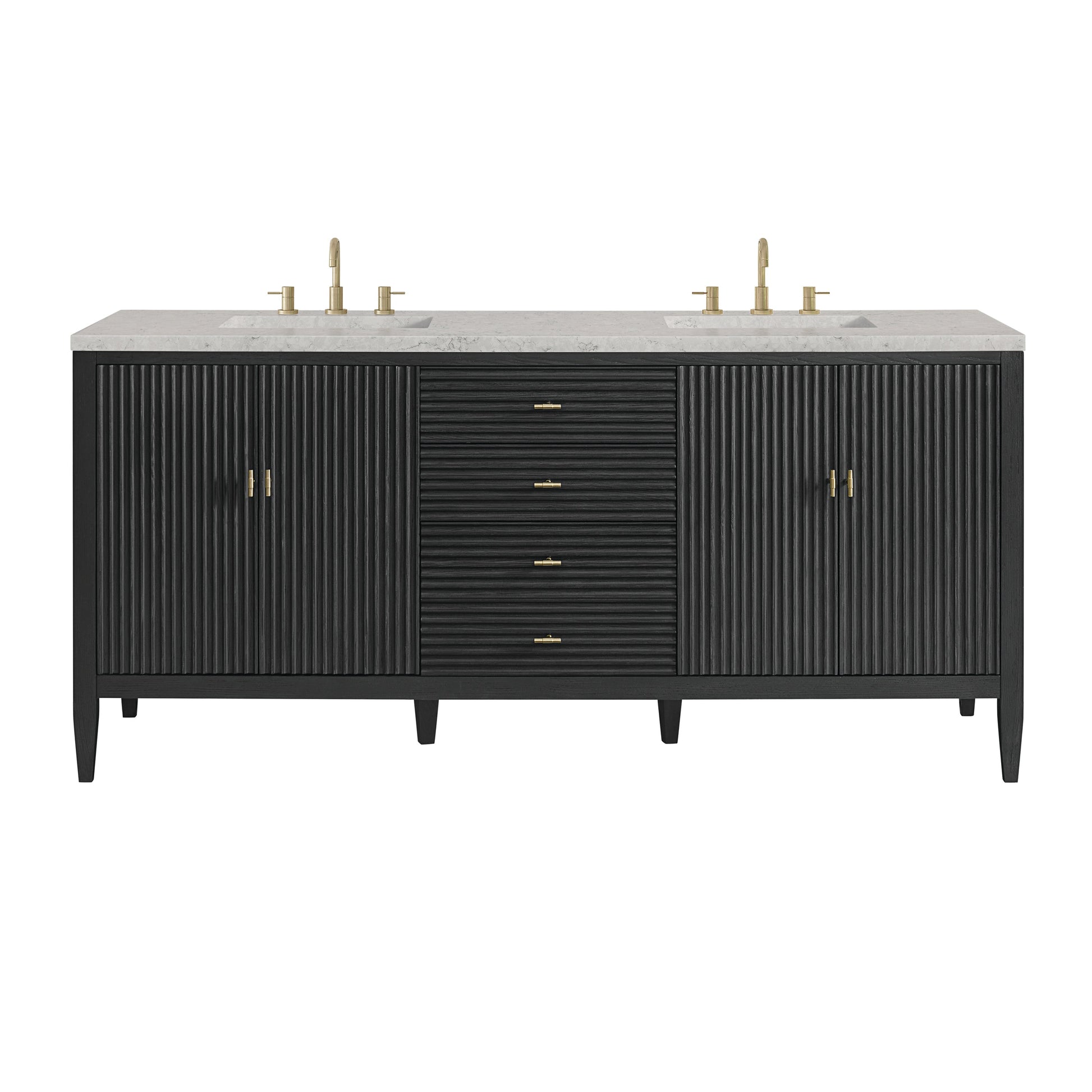 Carbon Oak / Eternal Jasmine Pearl - 3 Faucet Holes