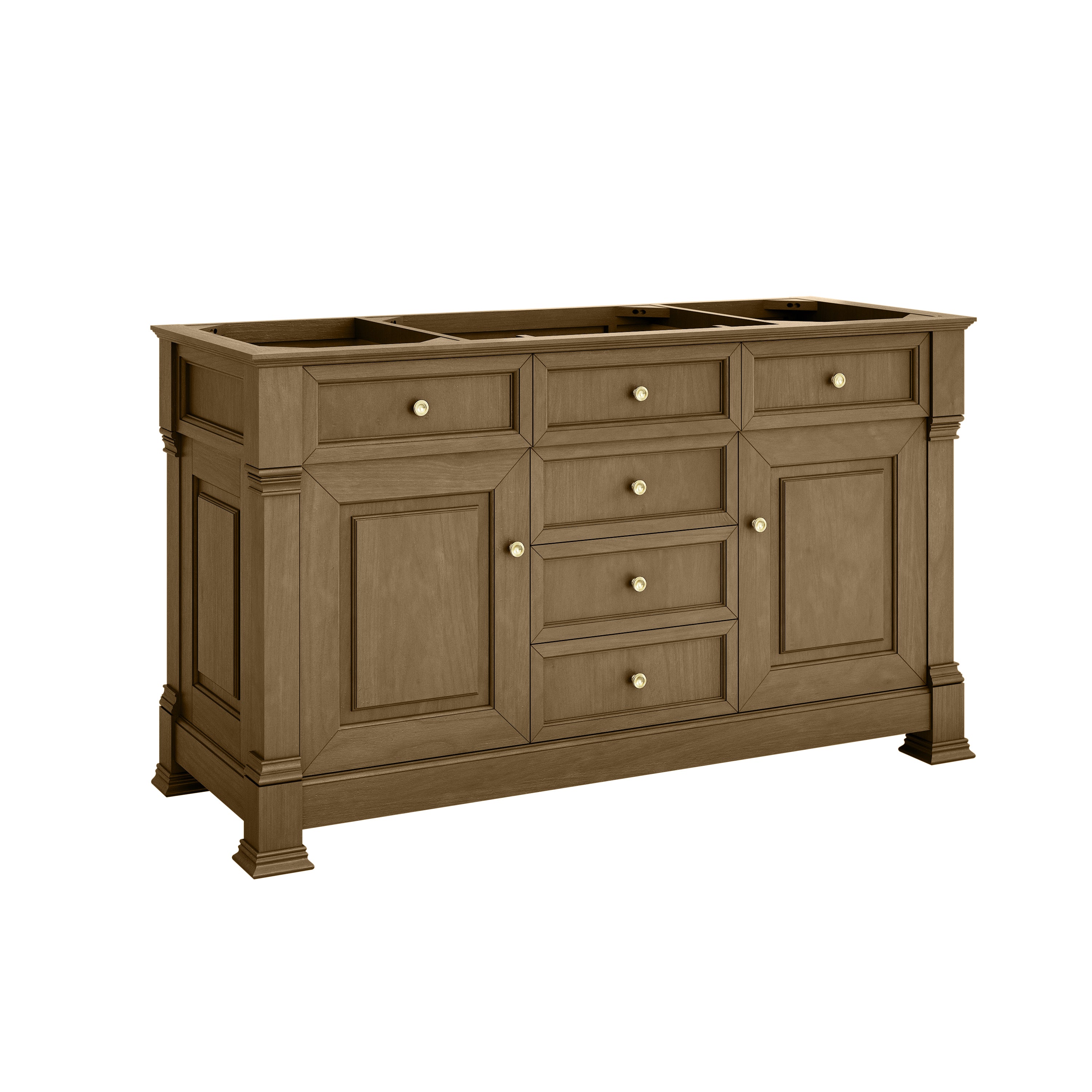 Honey Oak / White Zeus - 3 Faucet Holes