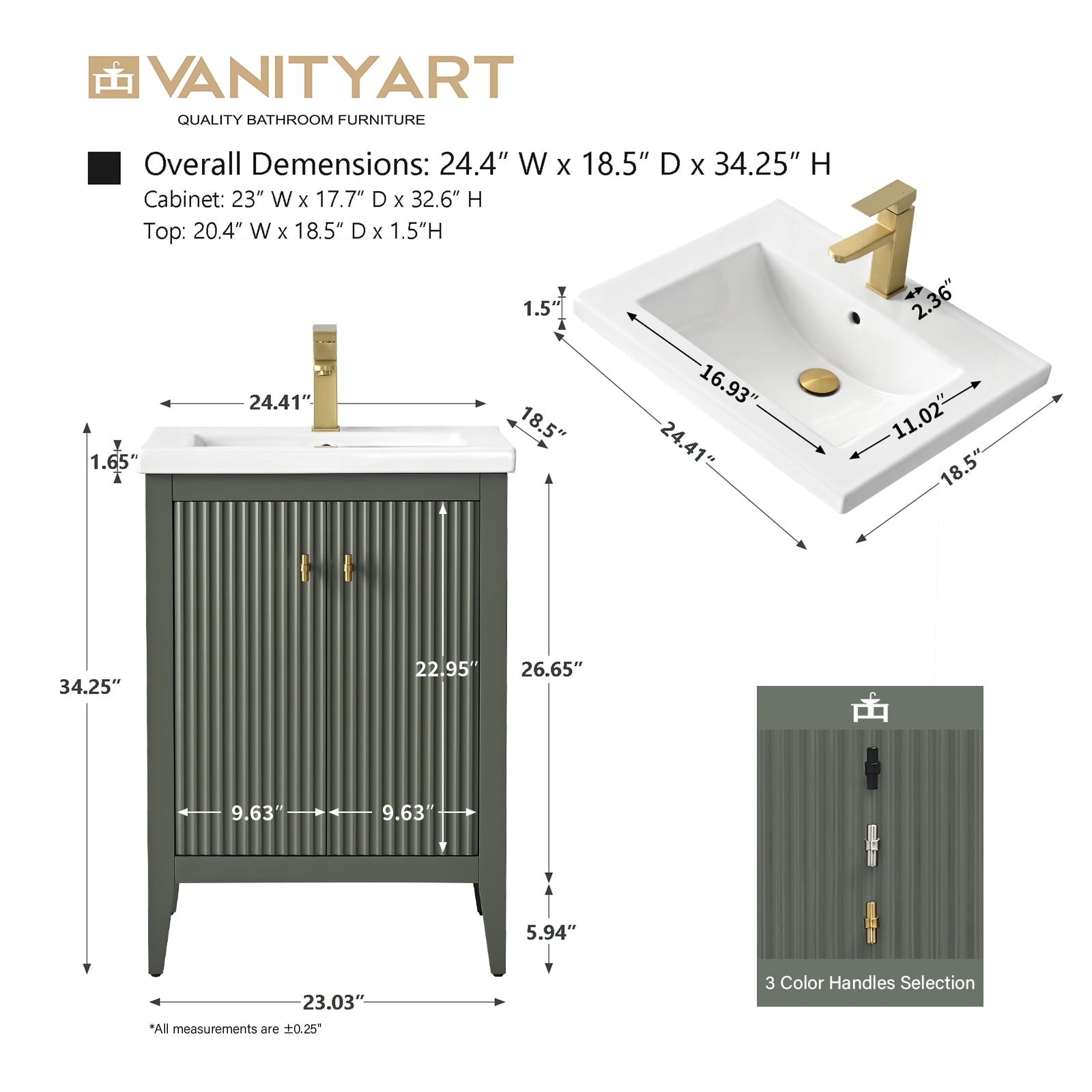 Linear Vintage Green / Matte Black