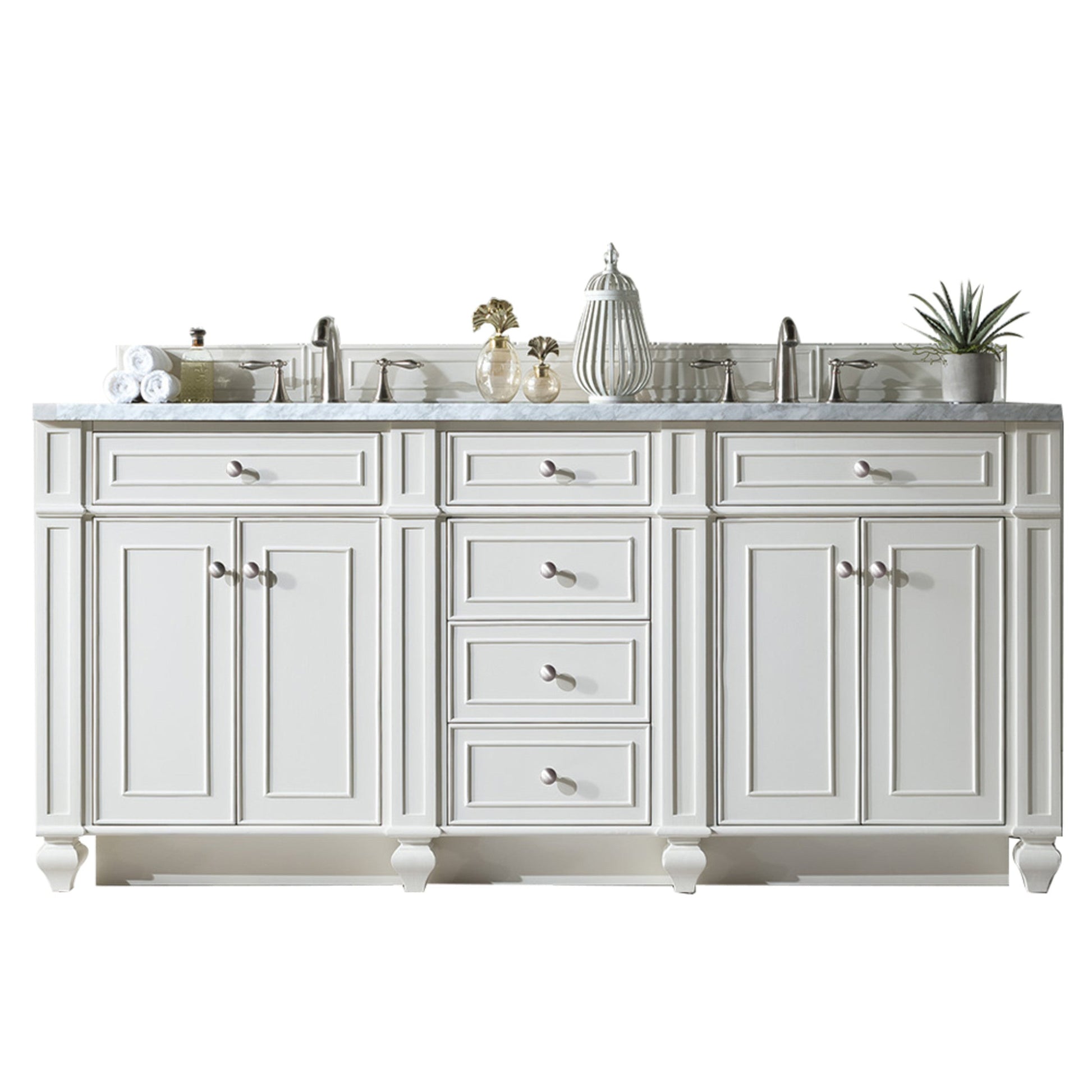 Bright White / Carrara White - 3 Faucet Holes