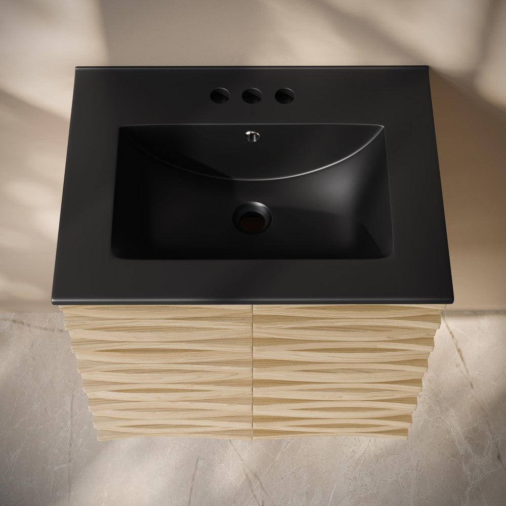 Natural Oak / Black / 3-Hole Center