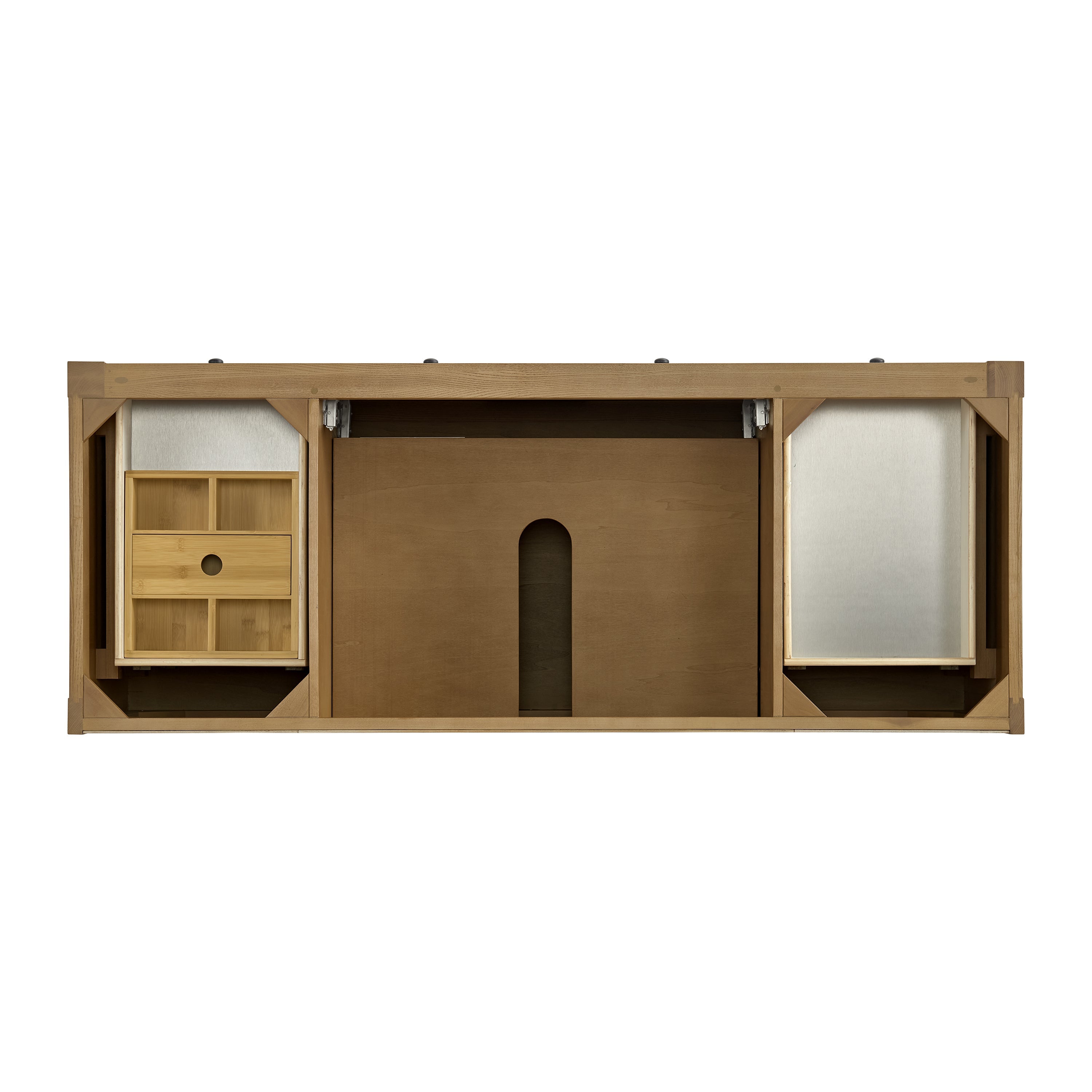 Light Natural Oak / White Zeus - 3 Faucet Holes