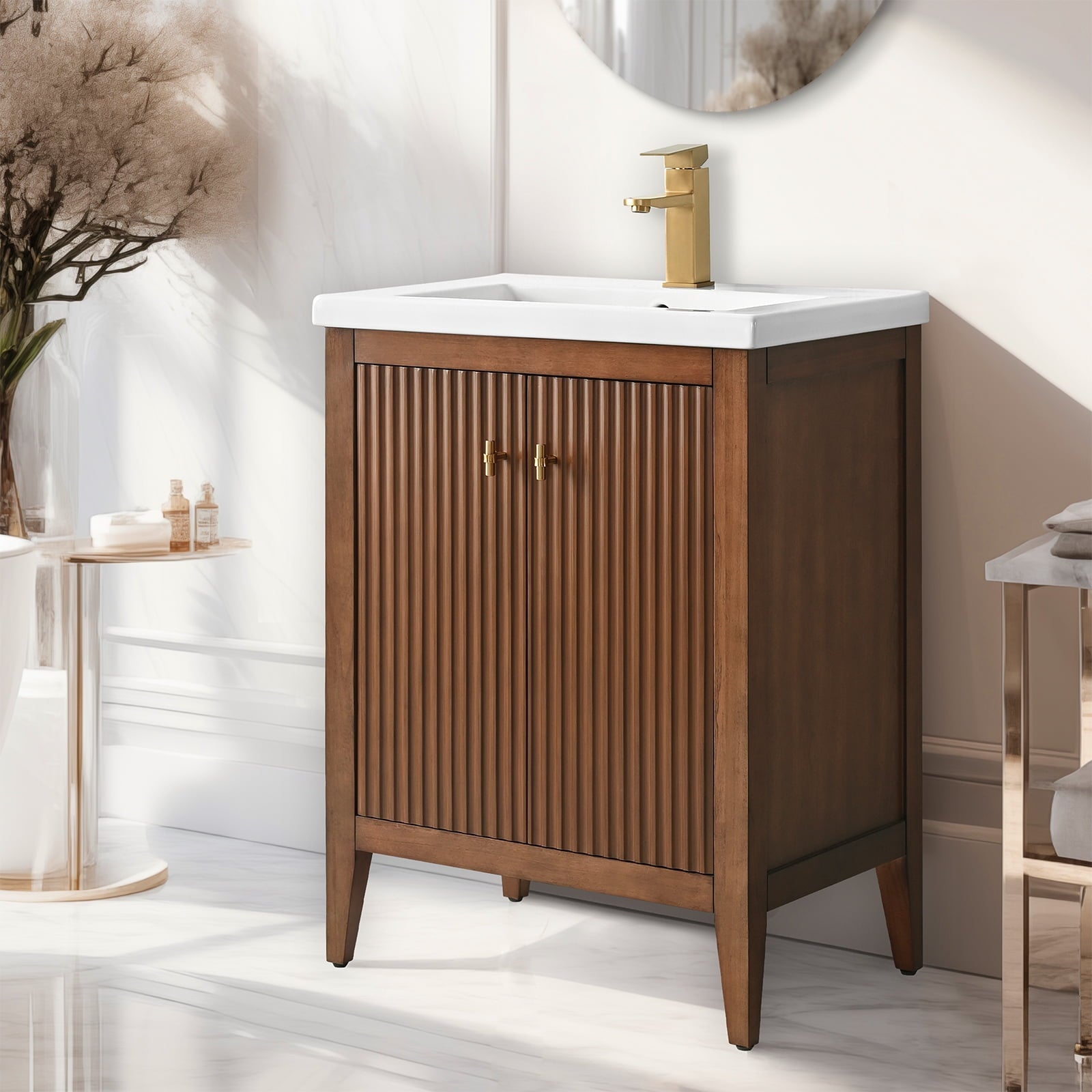 Linear Walnut / Golden Brushed