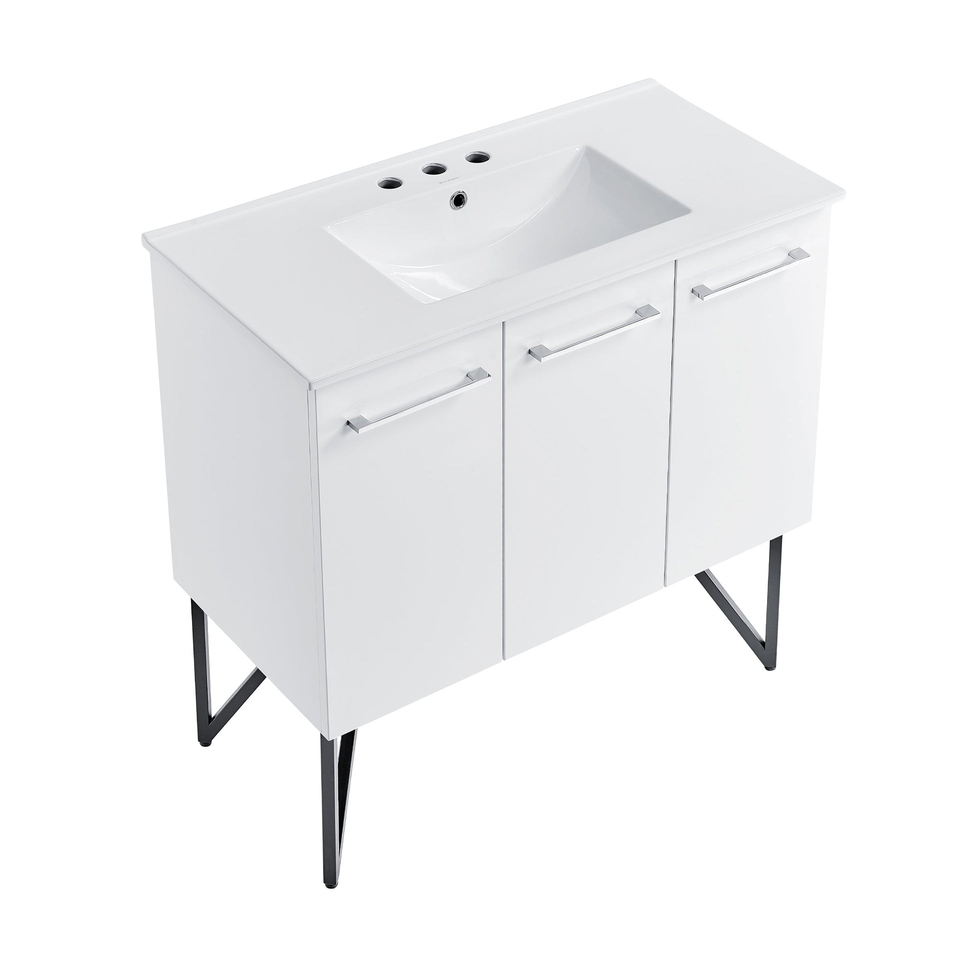 White / White / 3-Hole