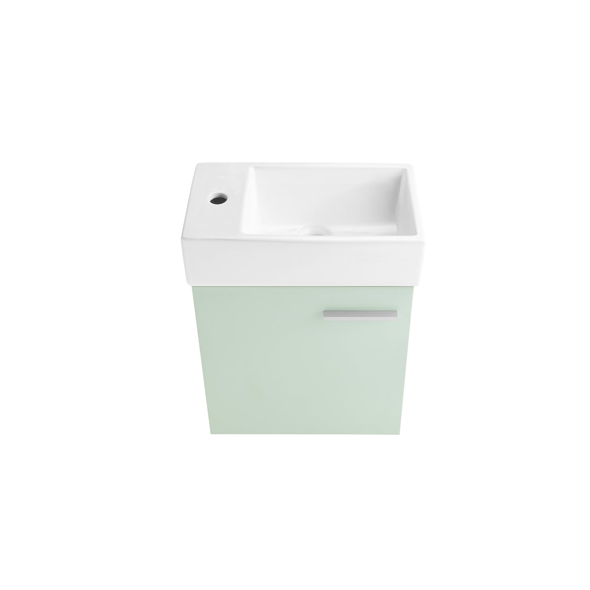 Mint / White / 1-Hole