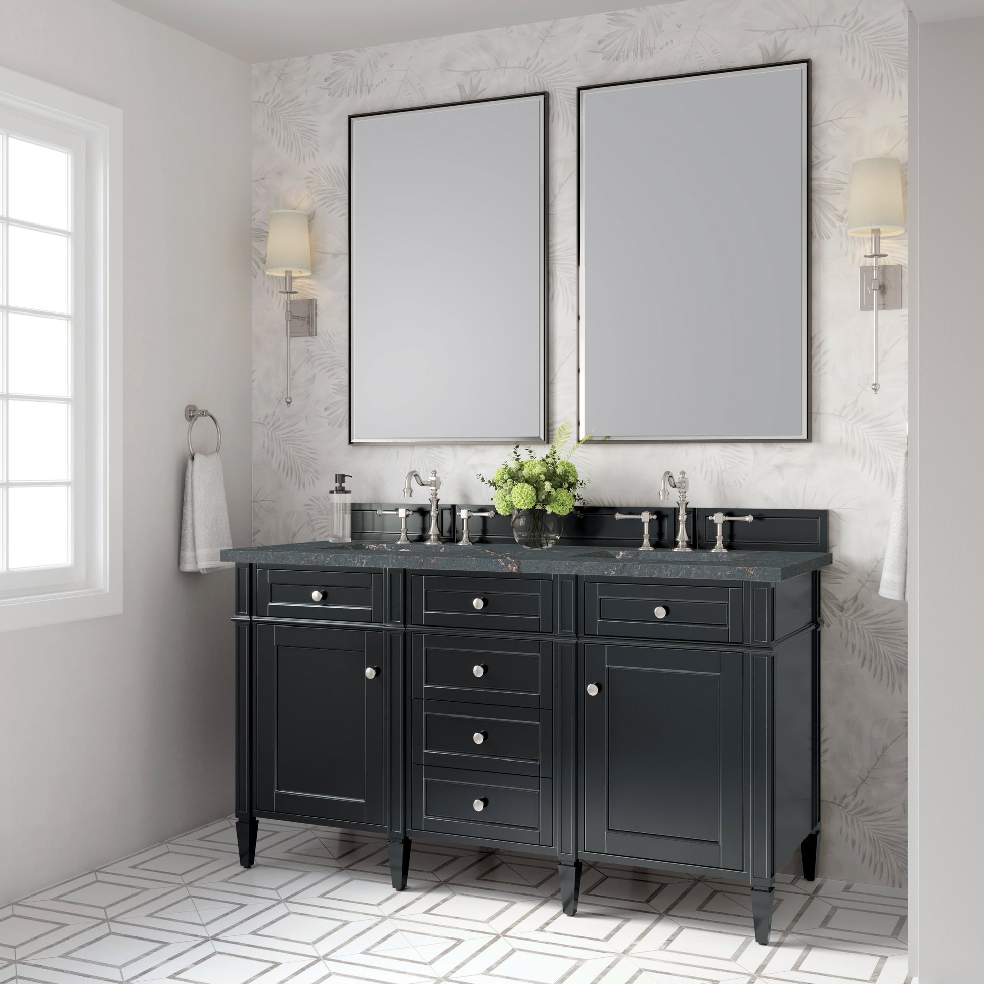 Black Onyx / Parisien Bleu - 3 Faucet Holes