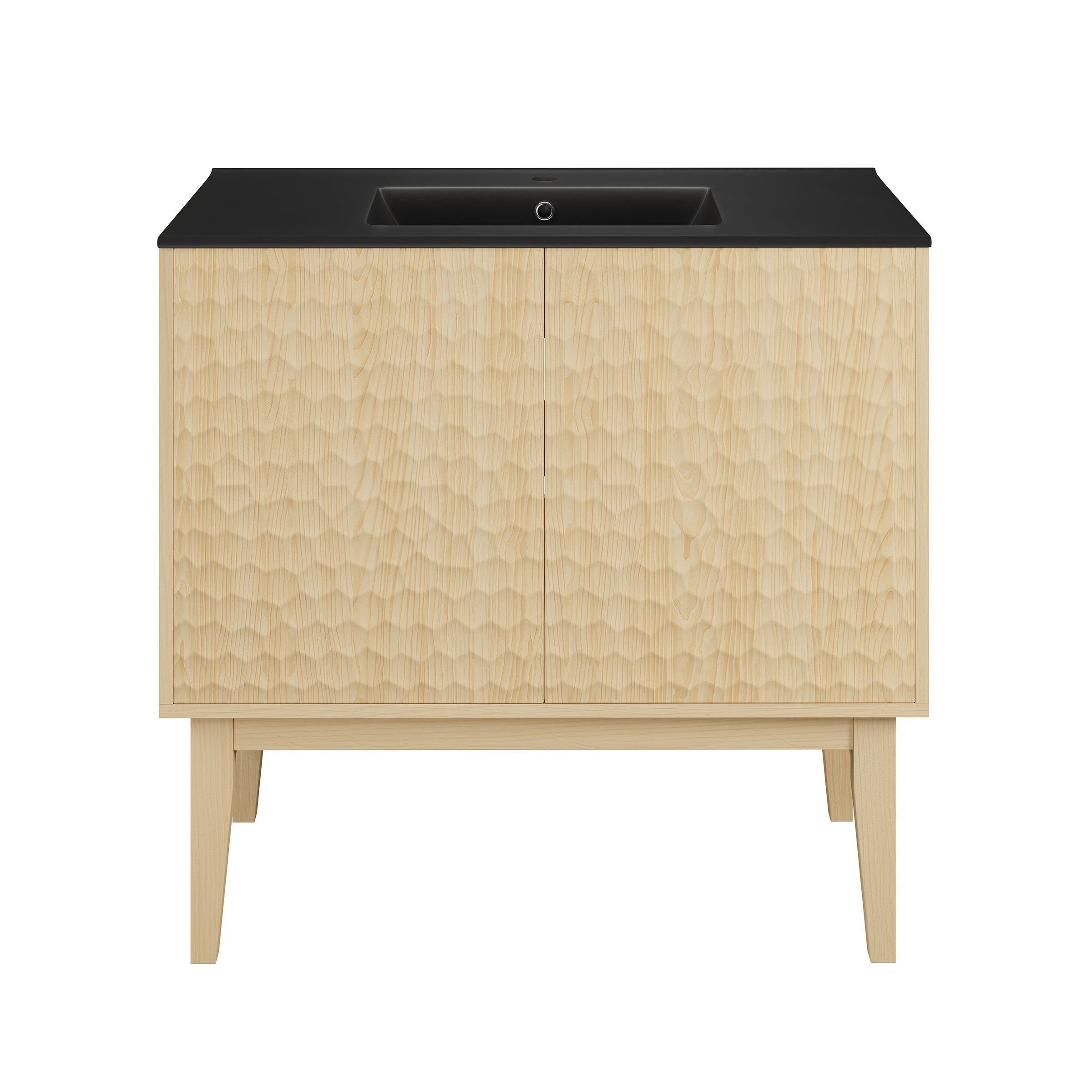 Natural Oak / Matte Black / 1-Hole