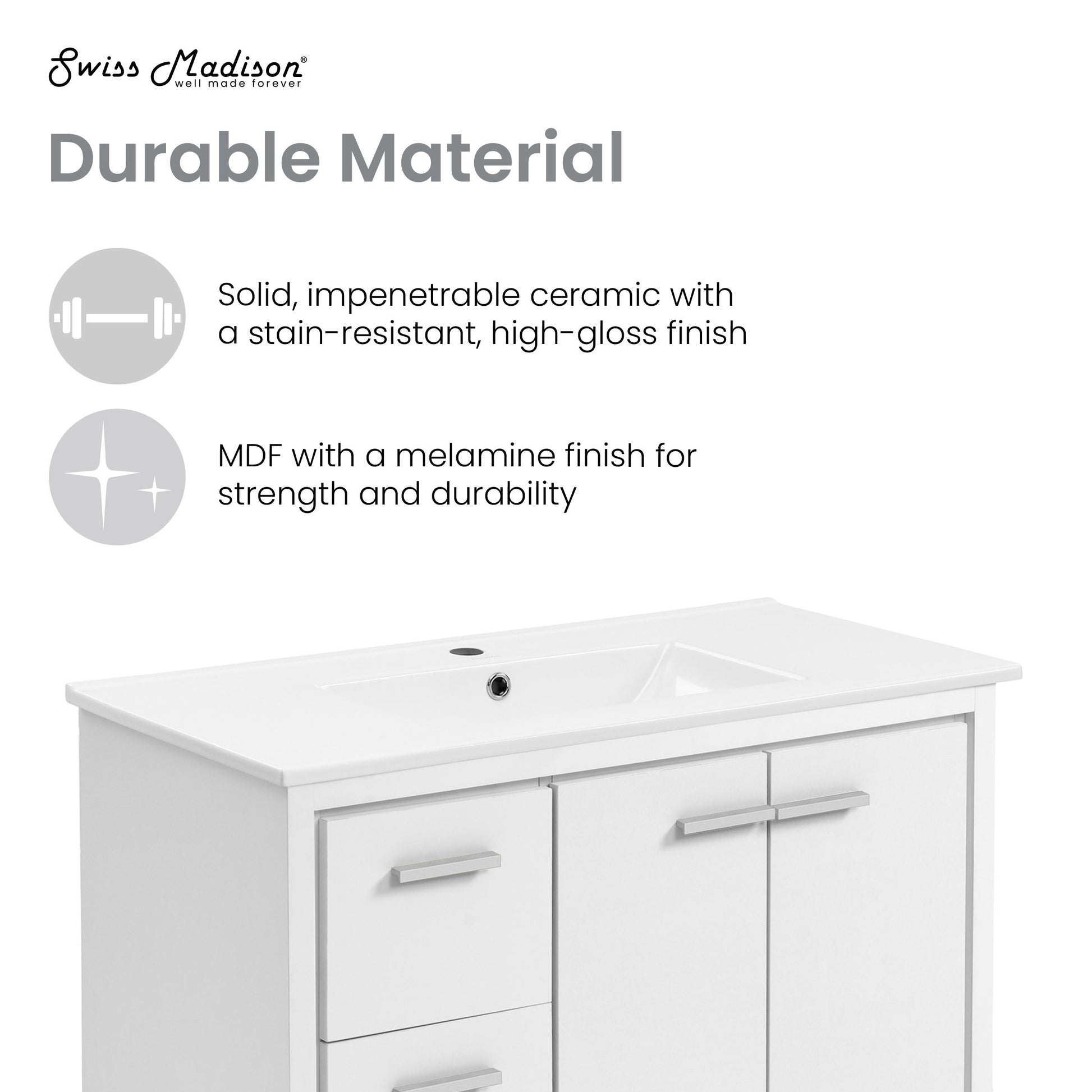 White / White / 1-Hole