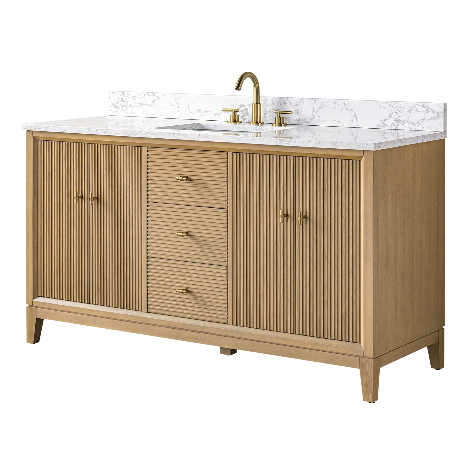 Linear Natural Oak / Golden Brushed