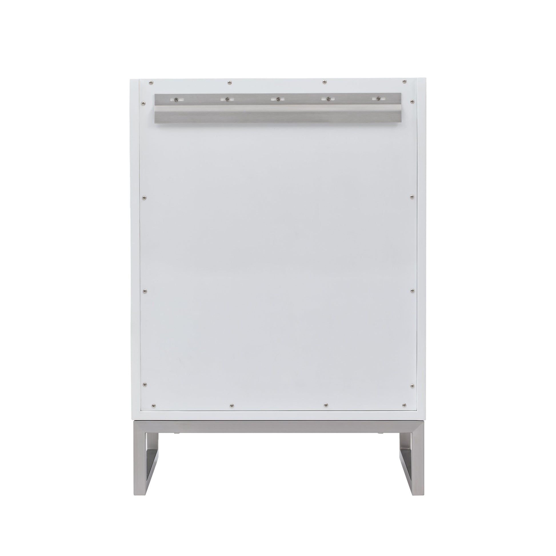 Glossy White / Brushed Nickel
