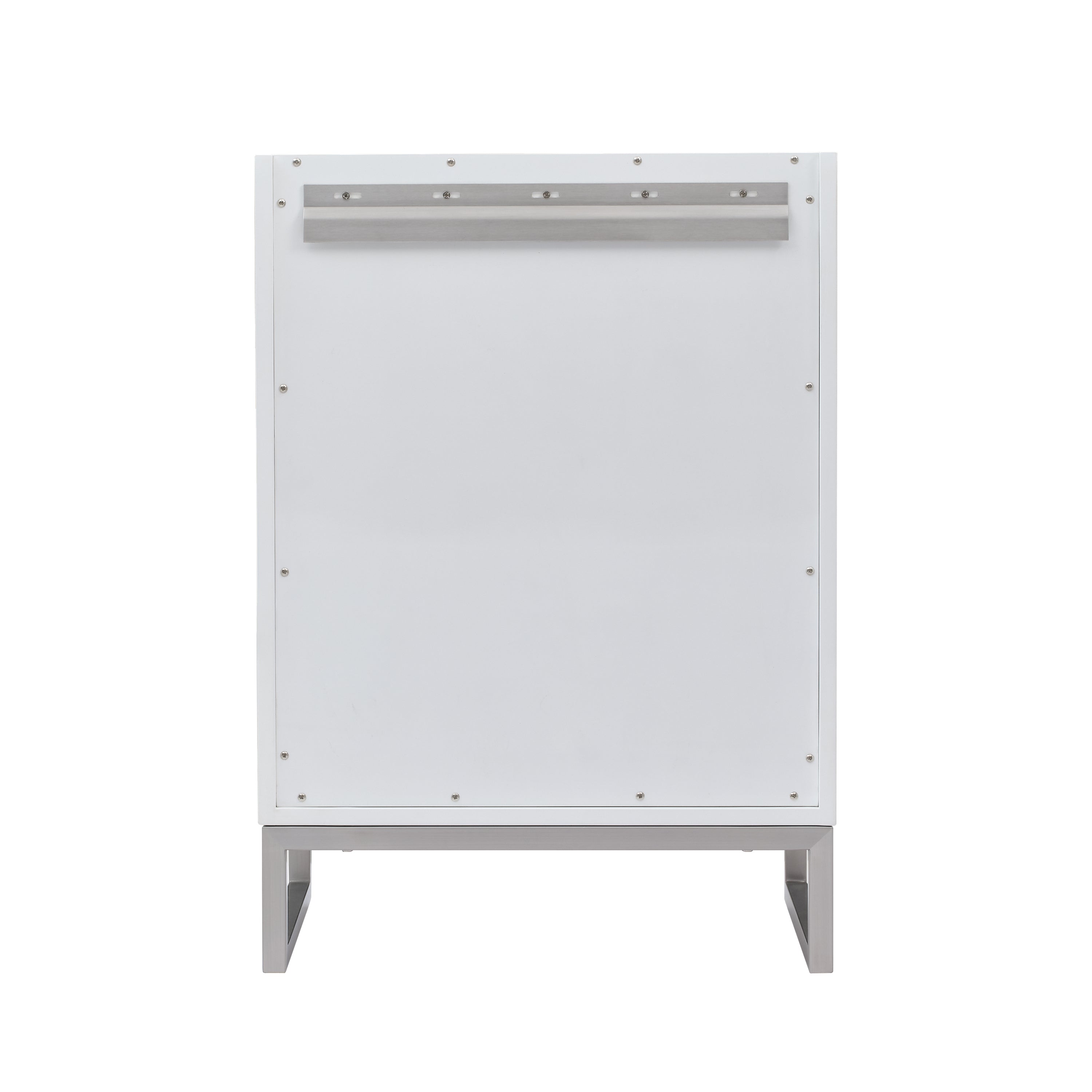 Glossy White / Brushed Nickel