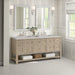 Whitewashed Oak / Eternal Jasmine Pearl - 3 Faucet Holes