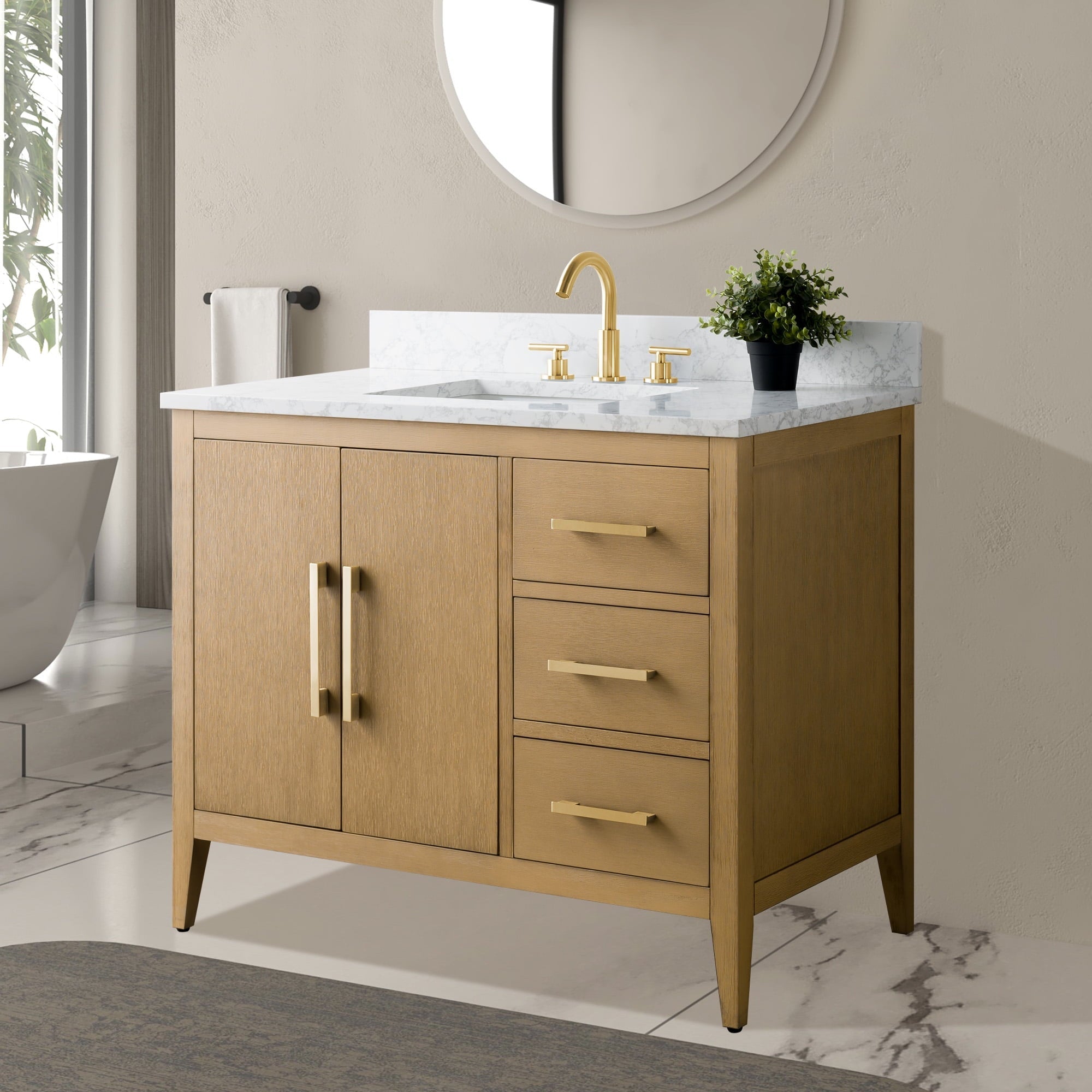 Natural Oak / Golden Brushed