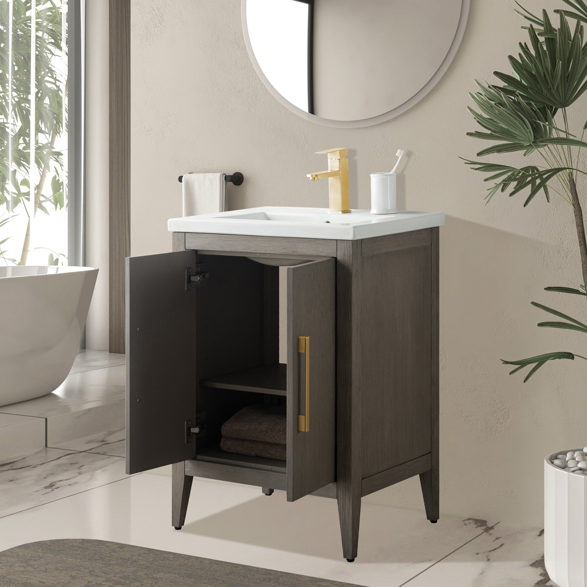 Driftwood Gray / Golden Brushed