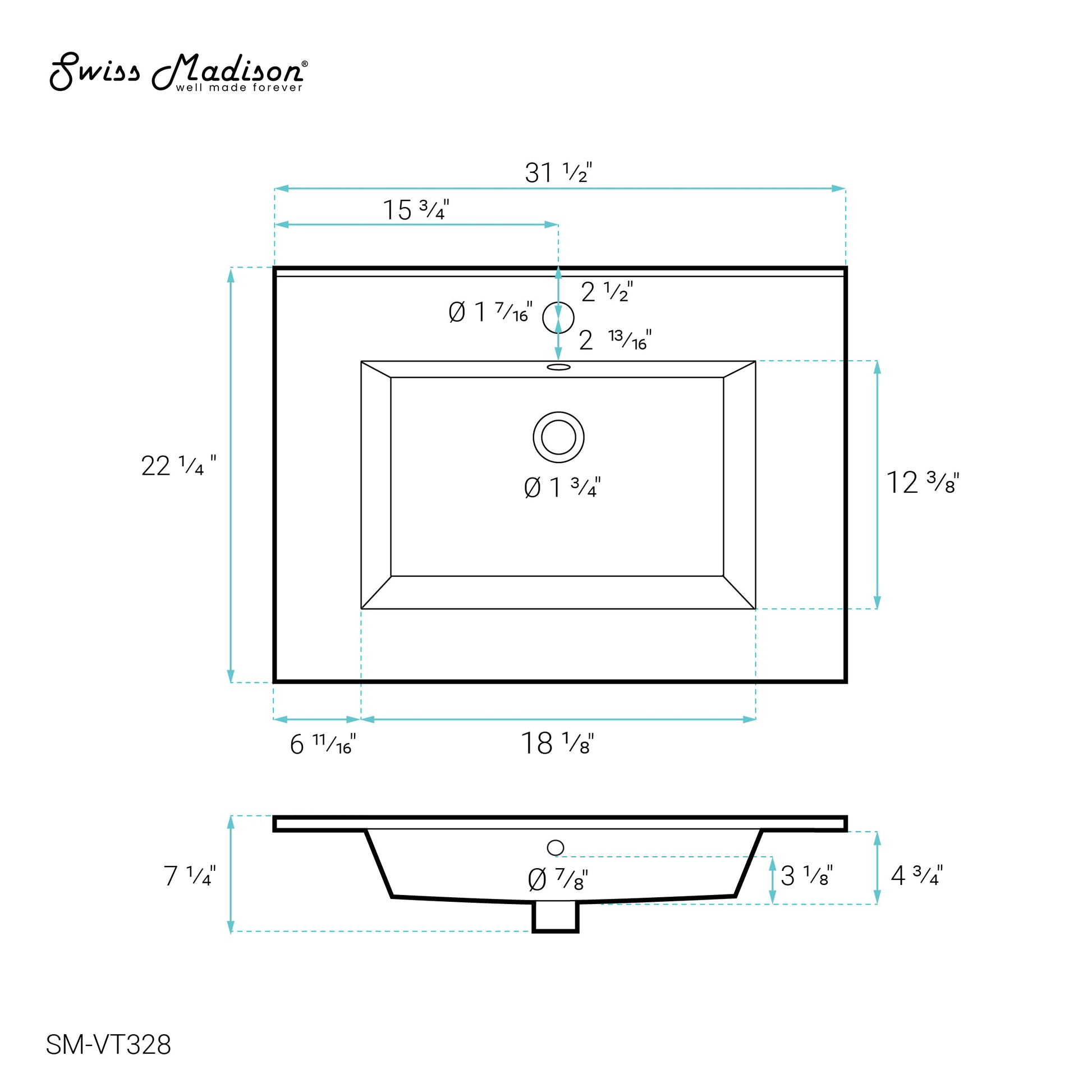 White / 1-Hole