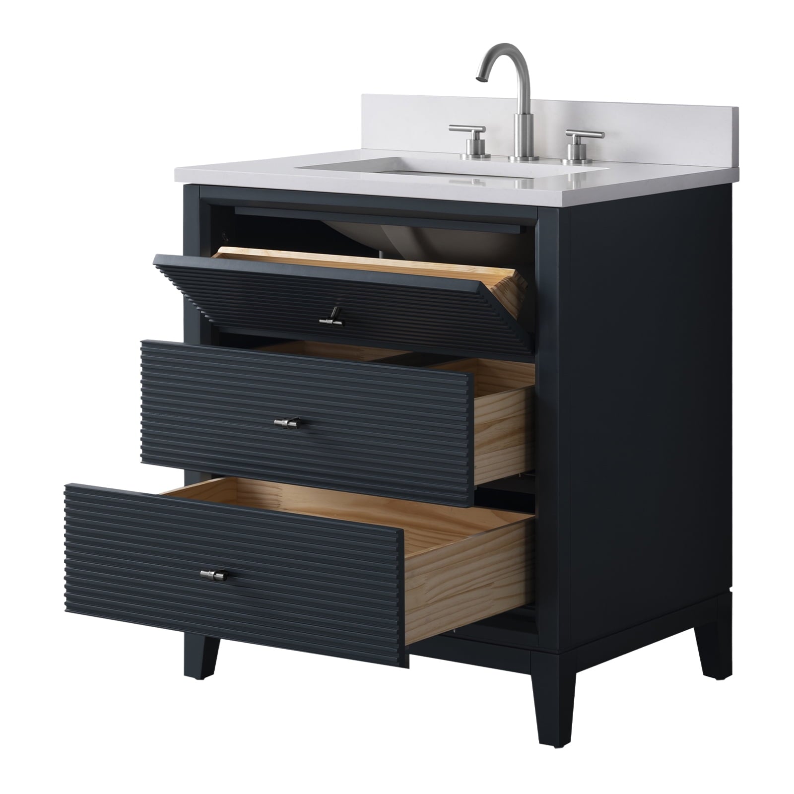 Linear Vintage Spruce Blue / Brushed Nickel