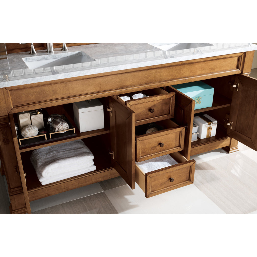 Country Oak / Carrara White - 3 Faucet Holes