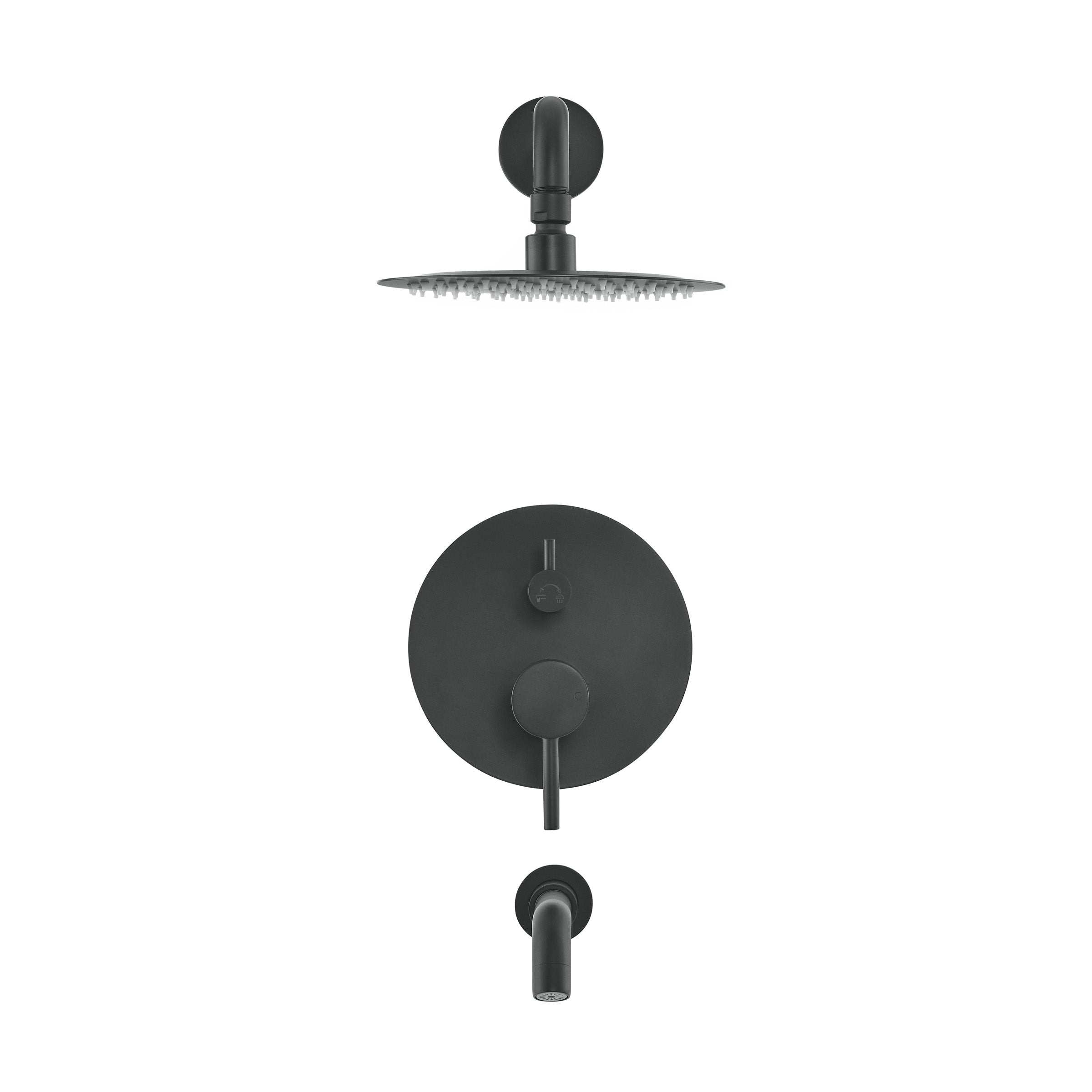 Matte Black / Without Hand Sprayer / With Tub Filler