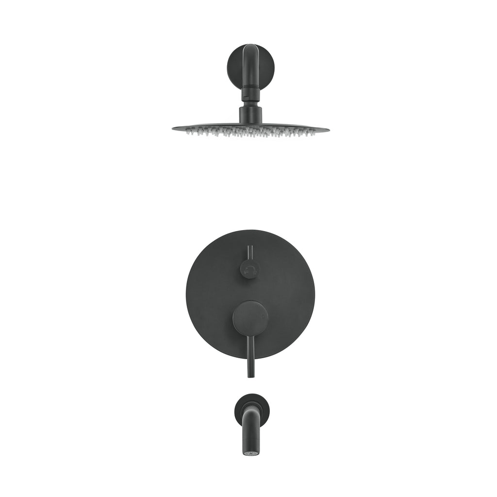 Matte Black / Without Hand Sprayer / With Tub Filler