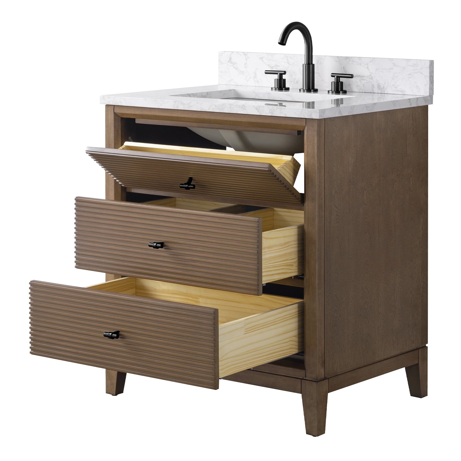 Linear Walnut / Matte Black