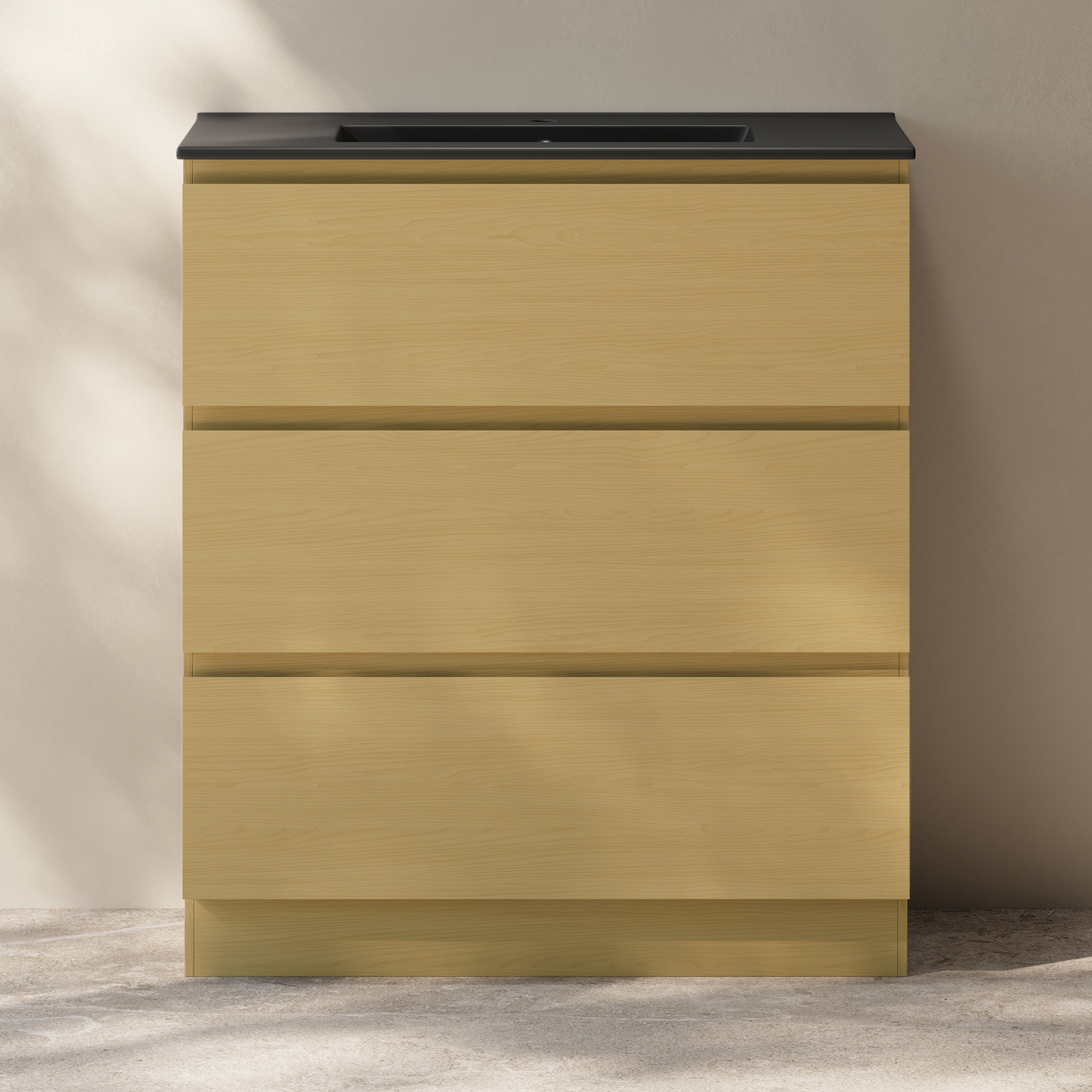 Natural Oak / Matte Black / 1-Hole