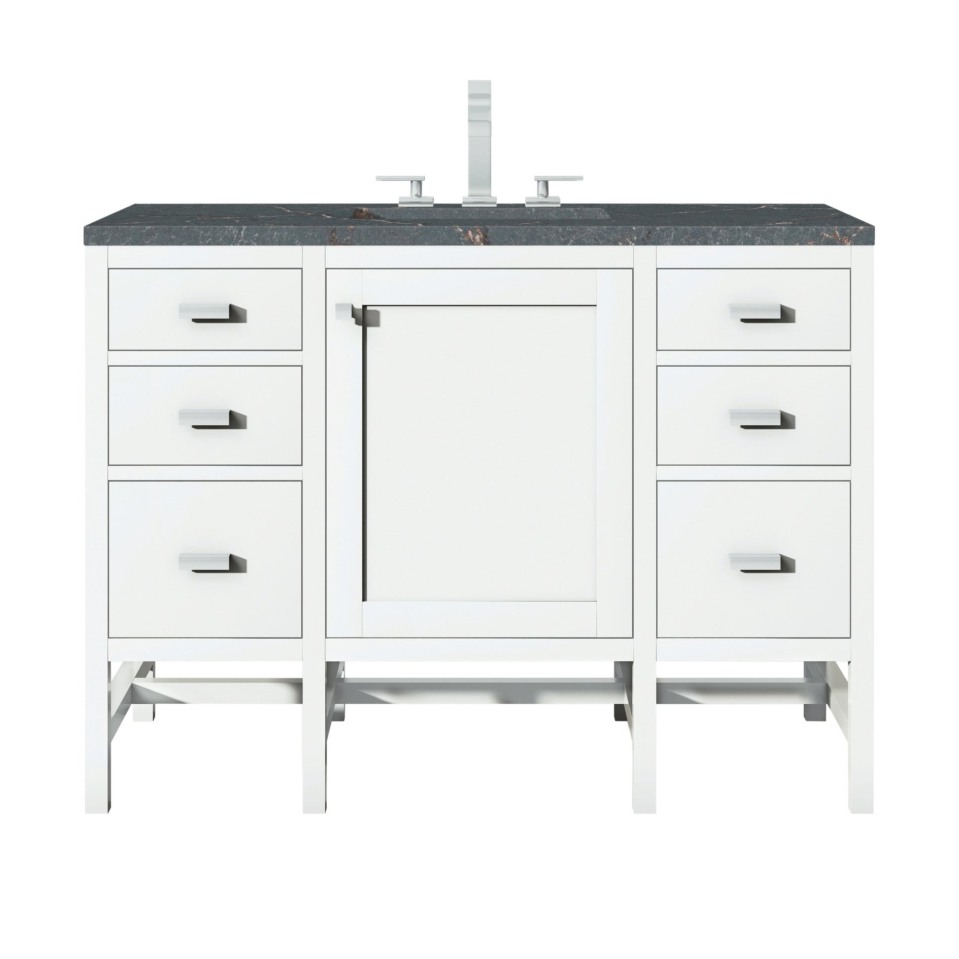 Glossy White / Parisien Bleu - 3 Faucet Holes