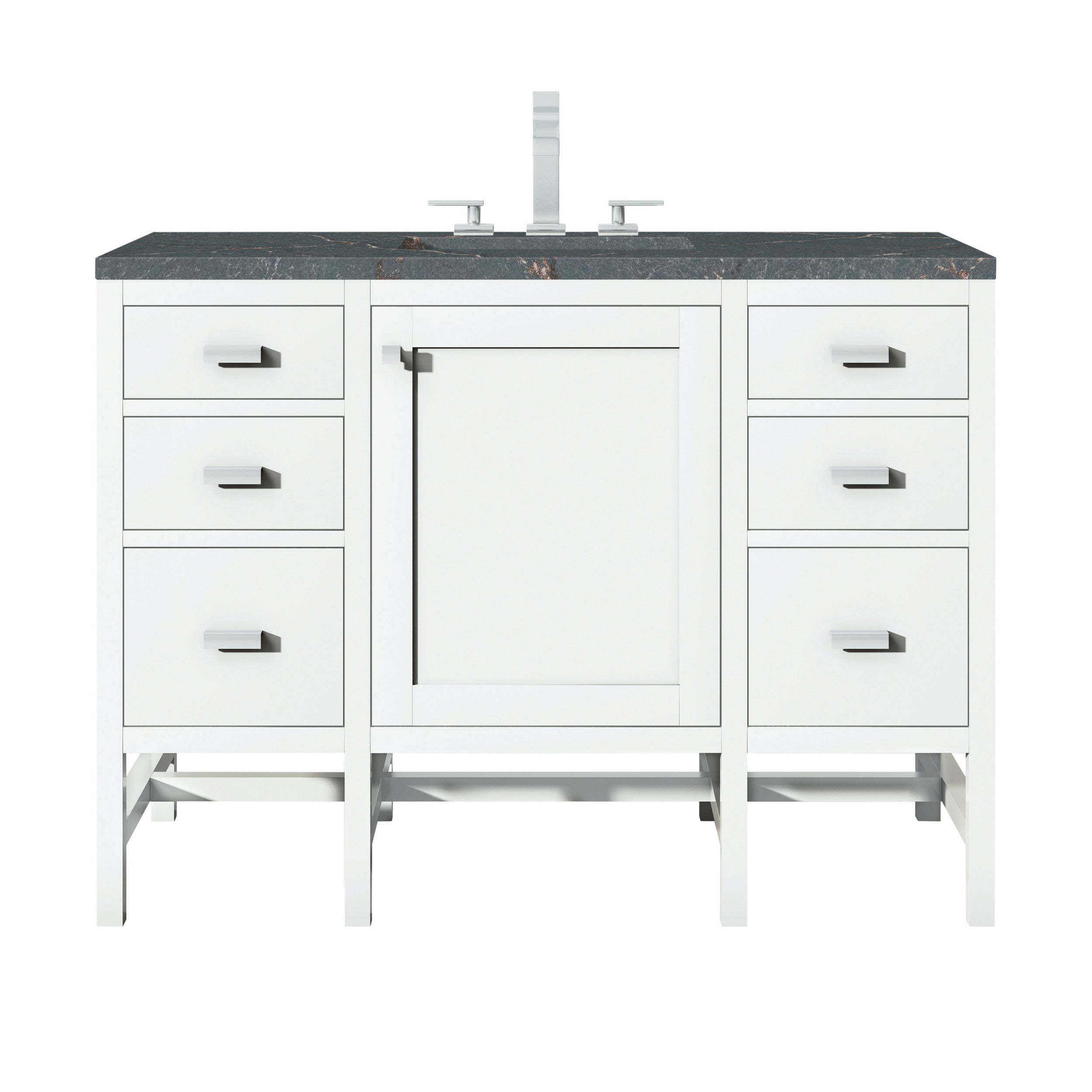 Glossy White / Parisien Bleu - 3 Faucet Holes