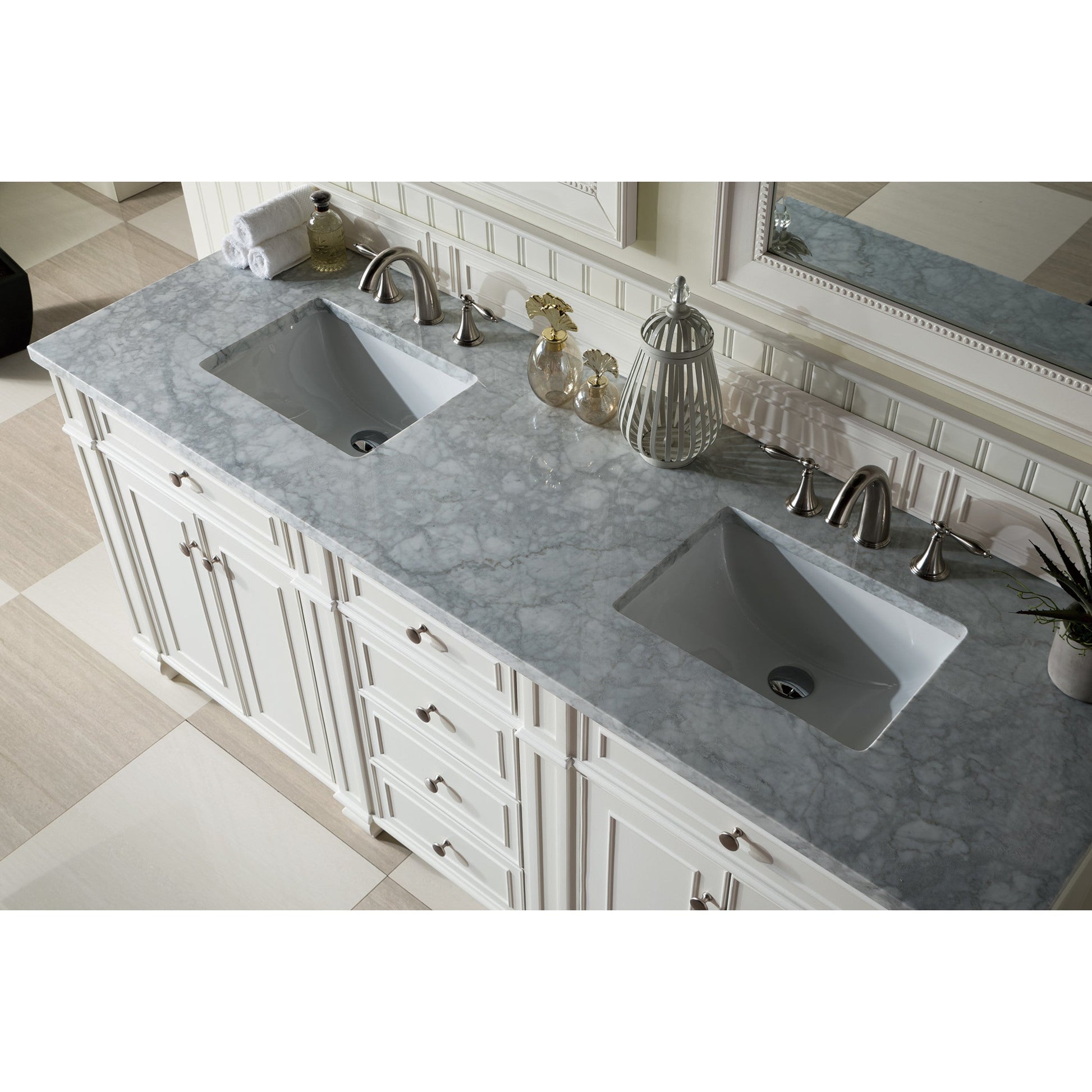 Bright White / Carrara White - 3 Faucet Holes