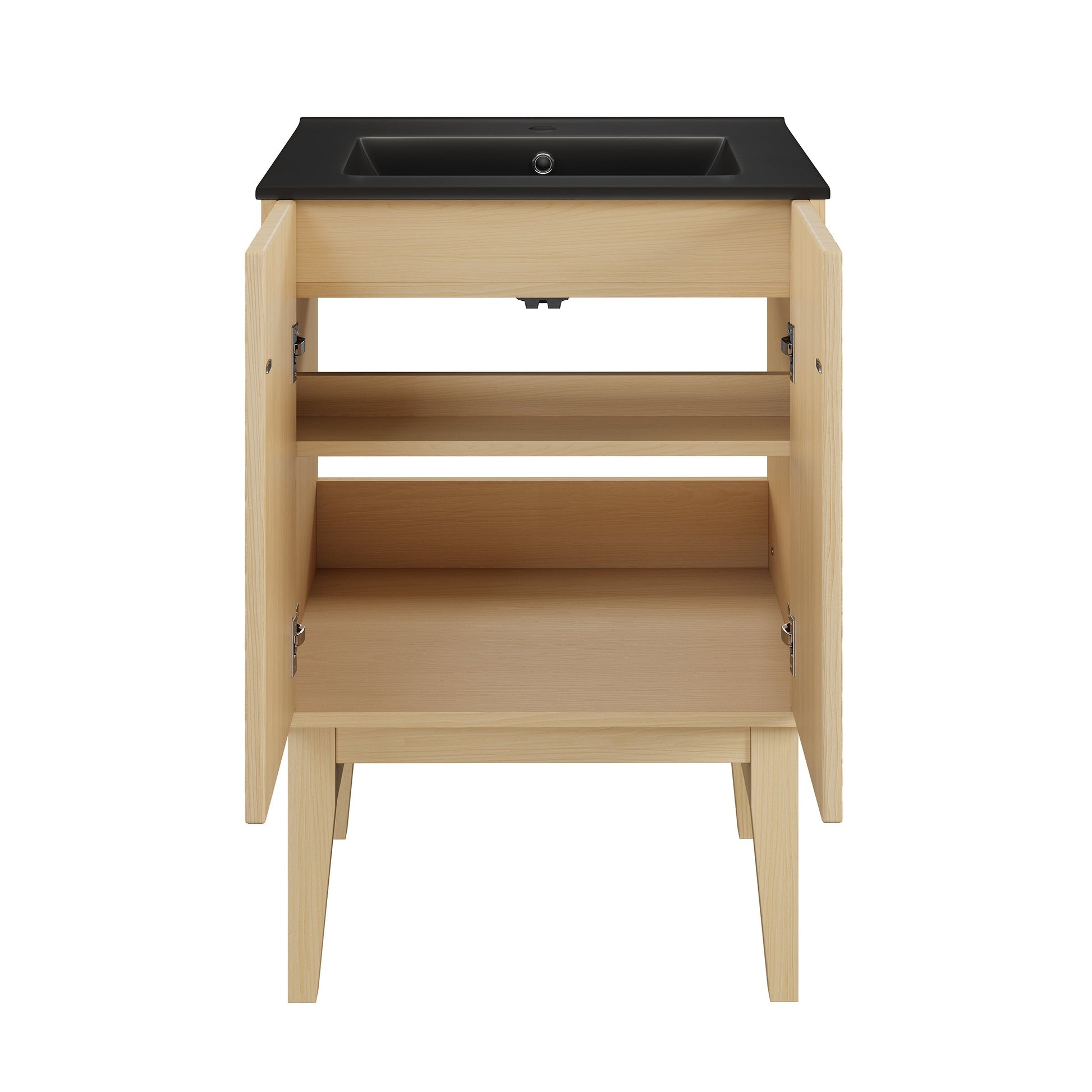 Natural Oak / Matte Black / 1-Hole