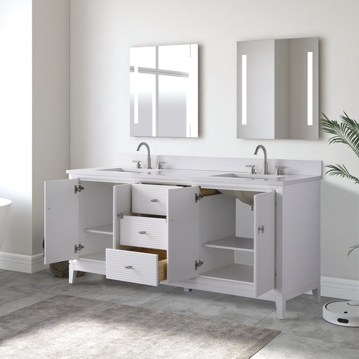 Linear White / Brushed Nickel