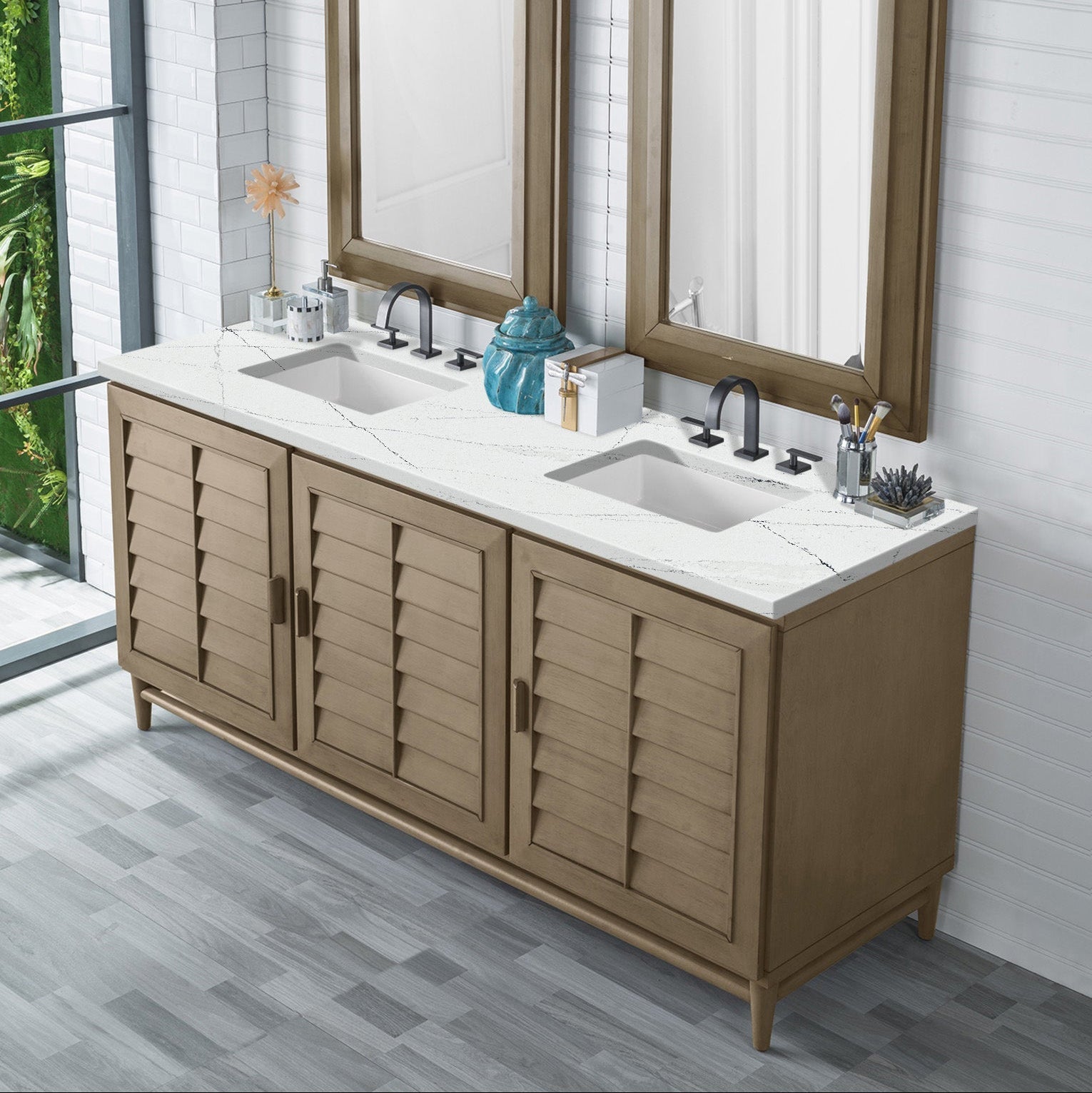 Whitewashed Walnut / Ethereal Noctis - 3 Faucet Holes