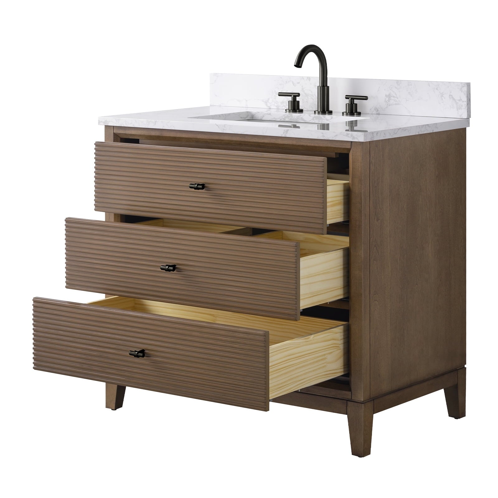 Linear Walnut / Matte Black