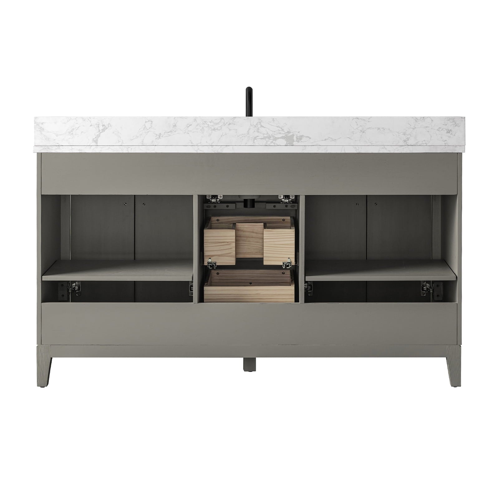 Linear Driftwood Gray / Matte Black