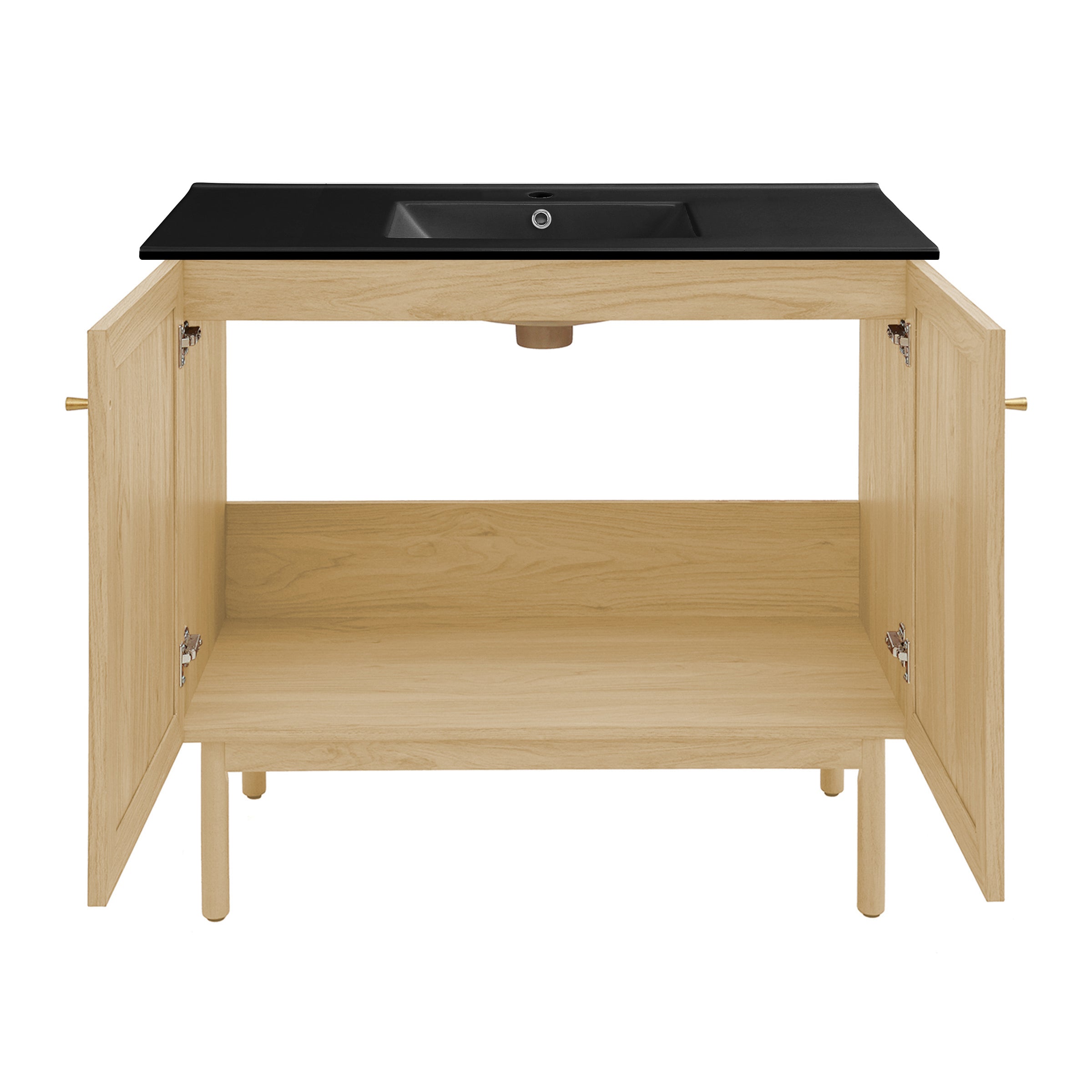 Natural Oak / Black / 1-Hole