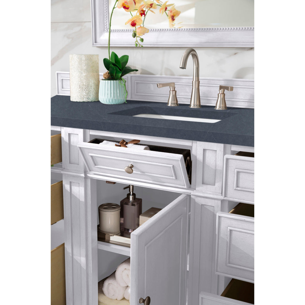 Bright White / Charcoal Soapstone - 3 Faucet Holes