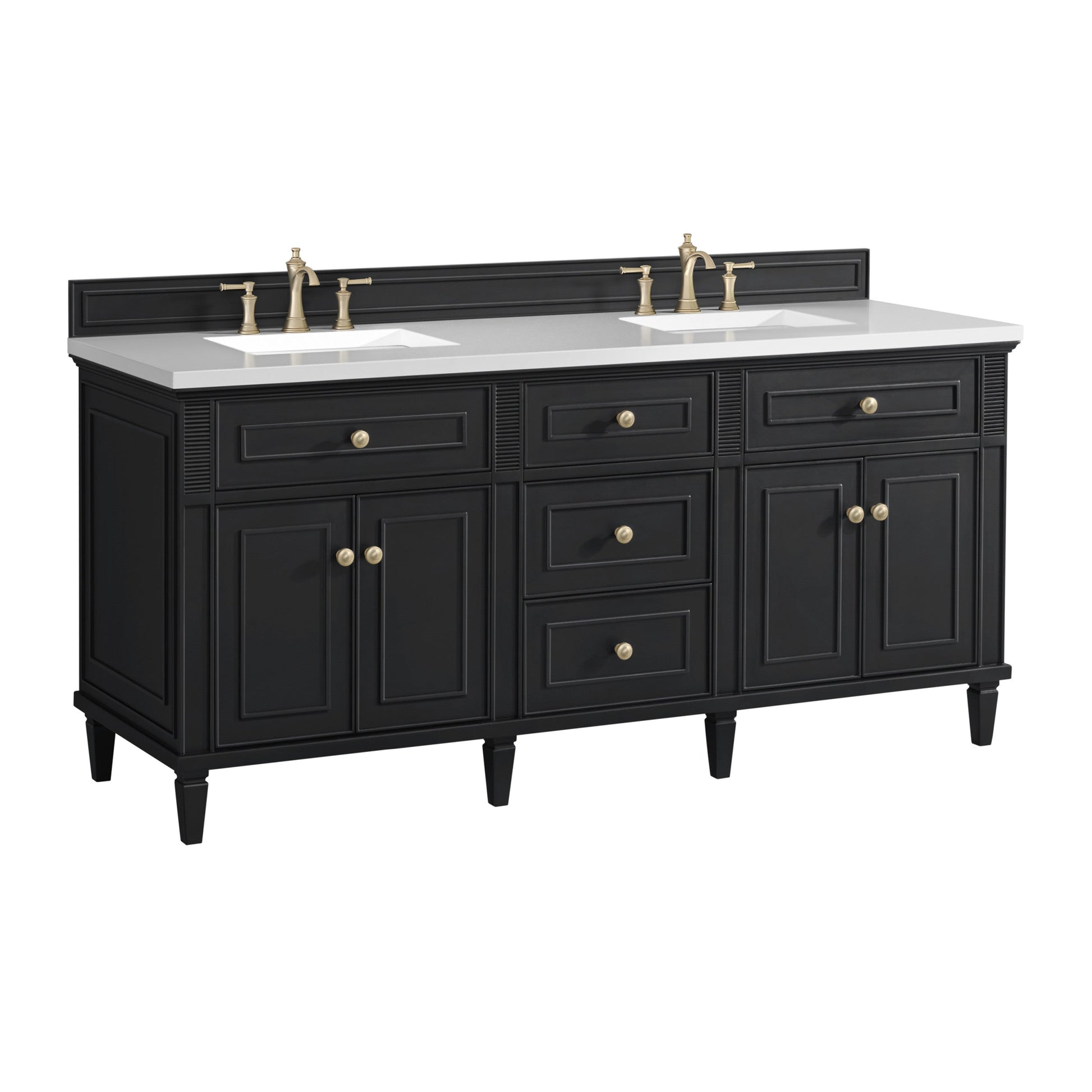 Black Onyx / White Zeus - 3 Faucet Holes