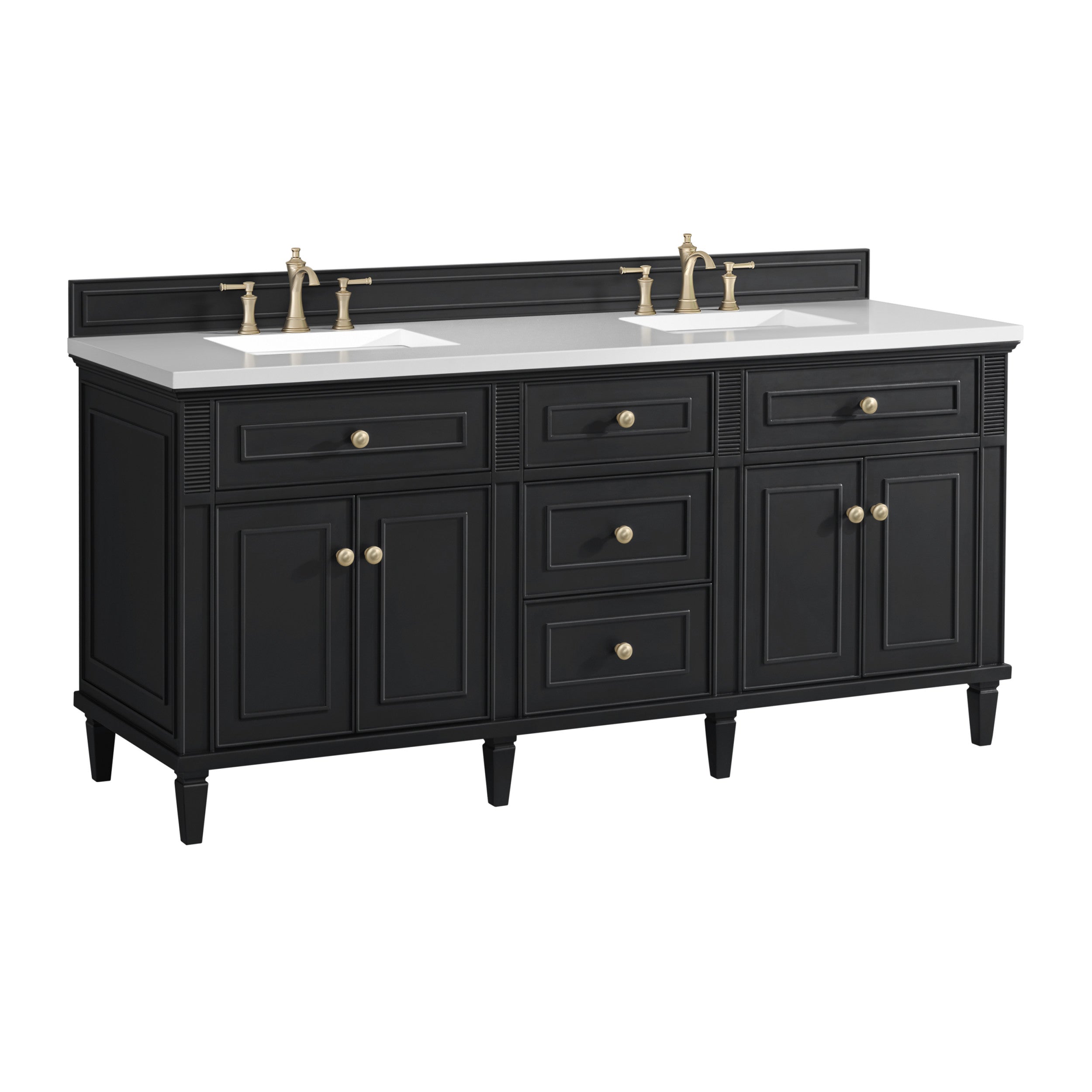 Black Onyx / White Zeus - 3 Faucet Holes