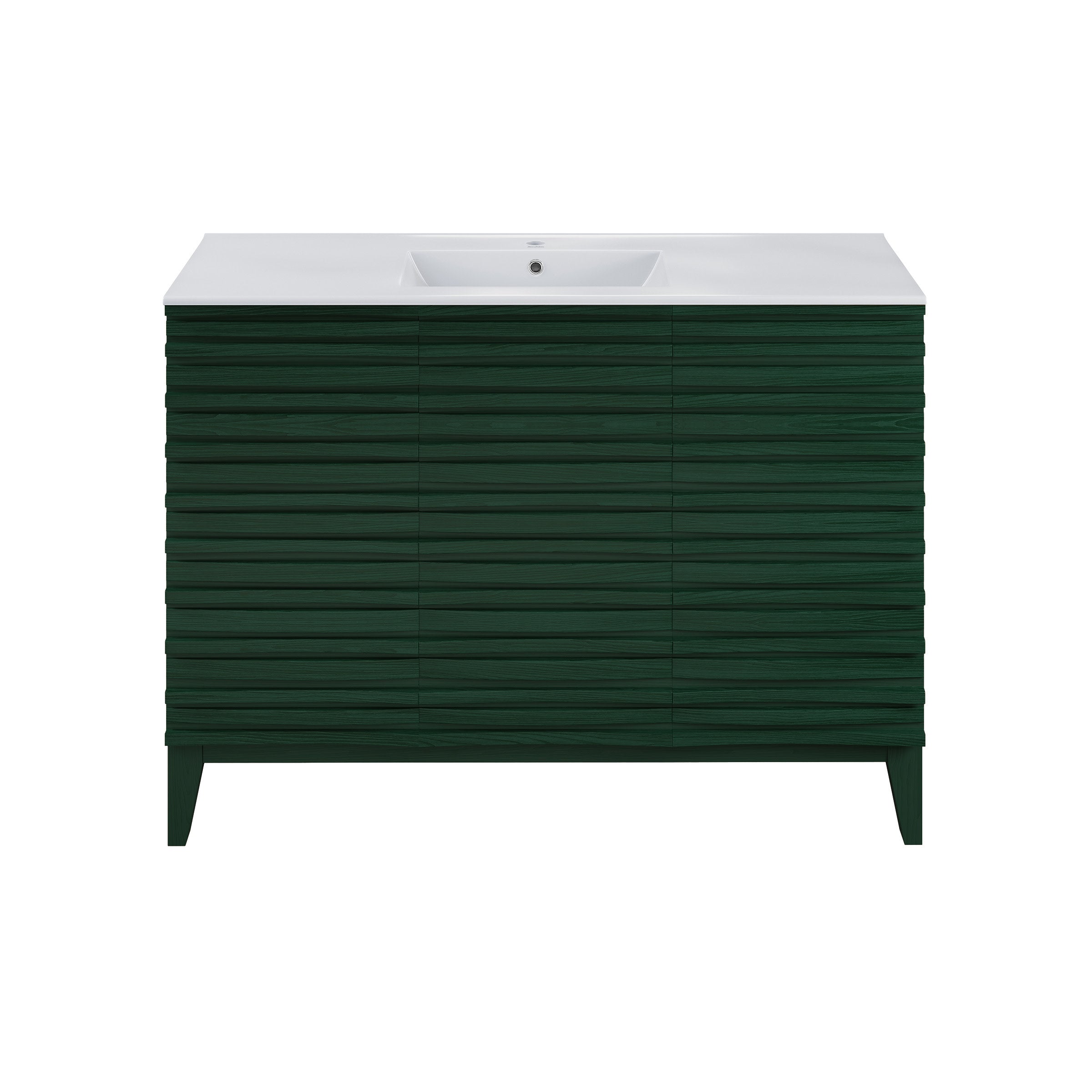 Green Oak / Glossy White / 1-Hole