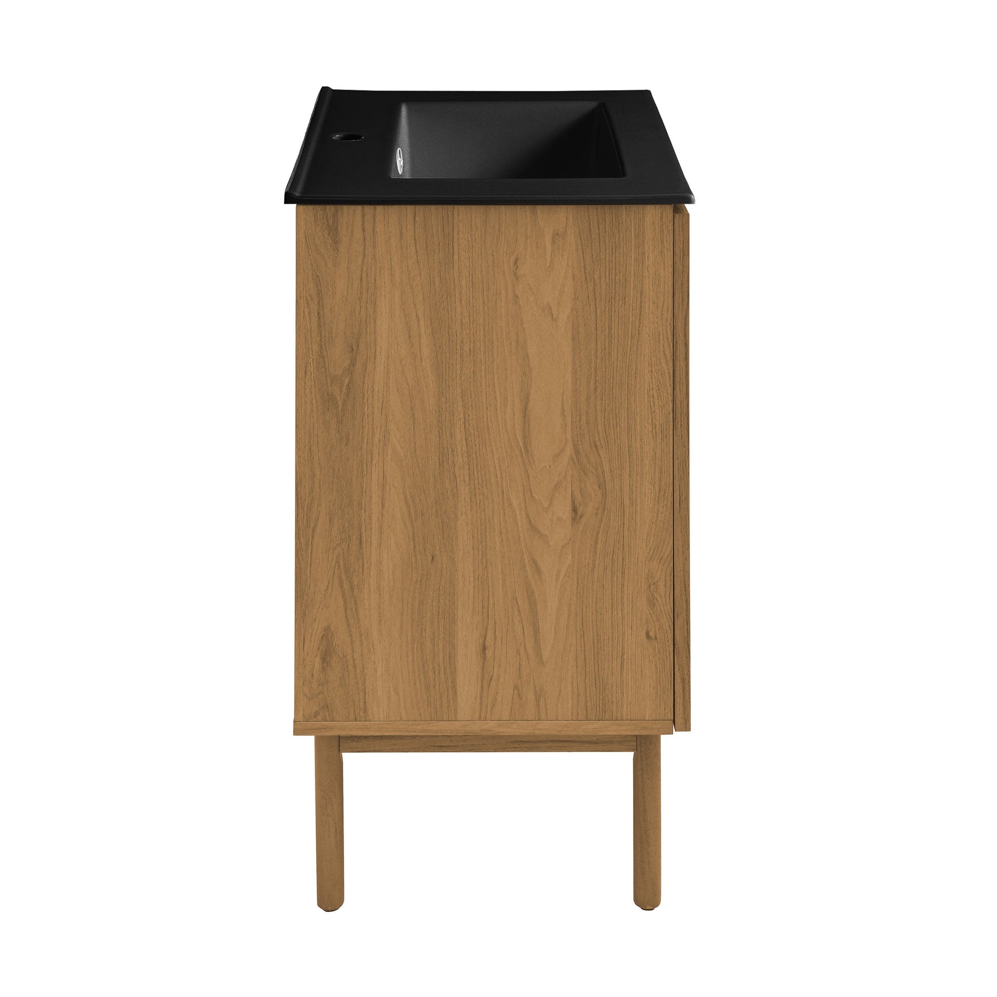 Golden Oak / Matte Black / 1-Hole