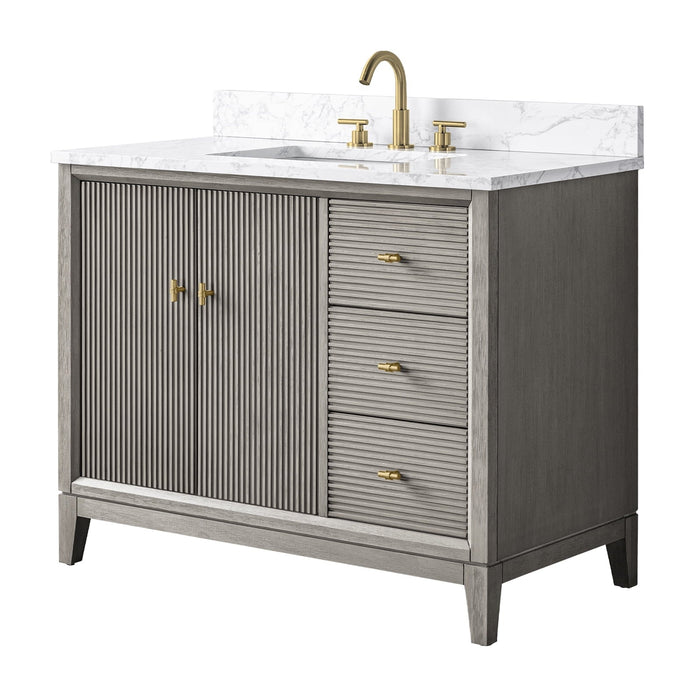 Linear Driftwood Gray / Golden Brushed
